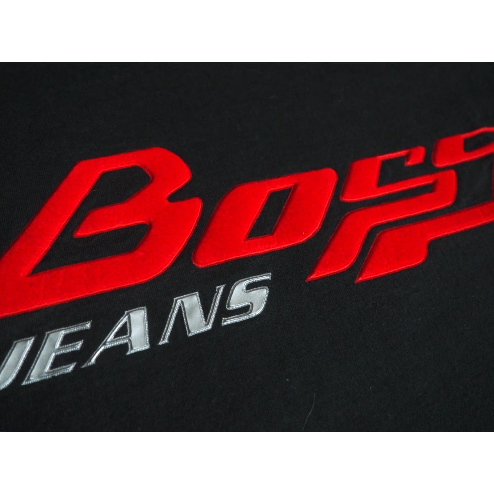 Vintage VTG Boss T-Shirt 2XL Black Crew Neck Short Sleeve Logo 90s 2000s USA Tee Men Size US XXL / EU 58 / 5 - 5 Thumbnail