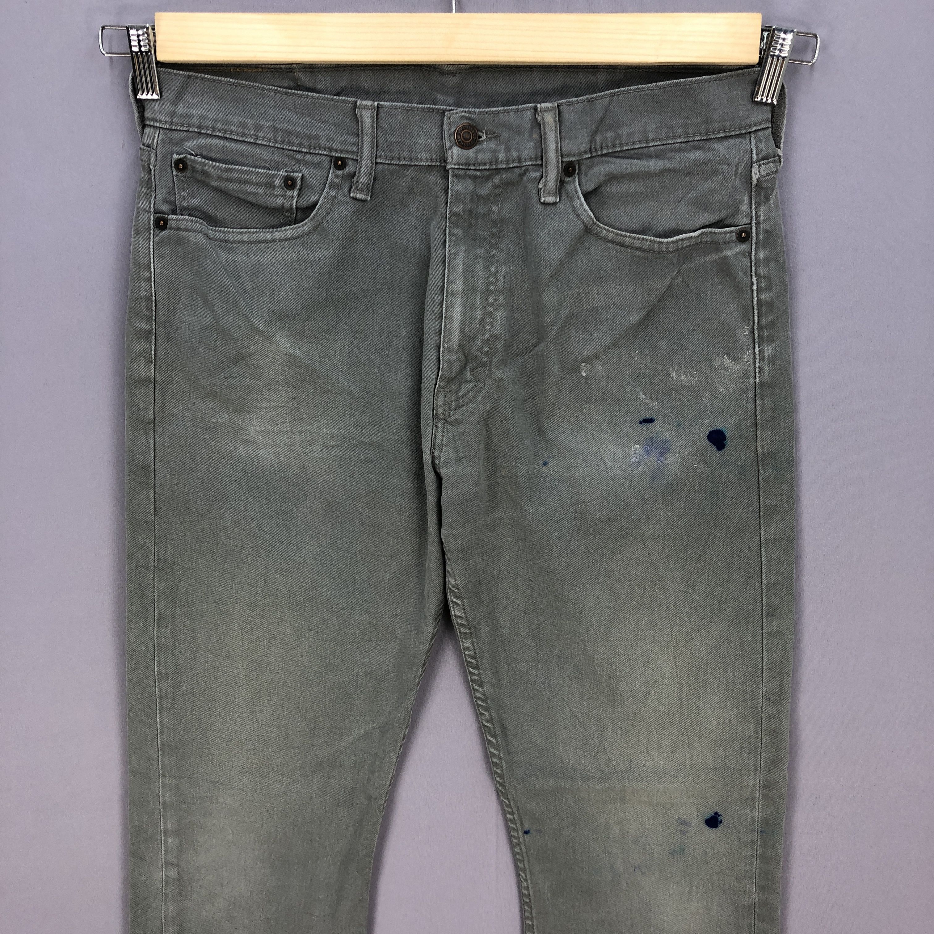 Levi's Vintage Levis Dirty Jeans Levi's Ash Gray Black Denim Pants Size US 34 / EU 50 - 3 Thumbnail