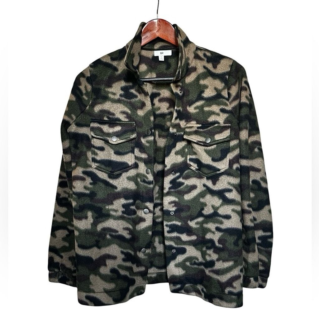 BP. BP Camo Utility Jacket Green Brown Women Size Small. Size XS / US 0-2 / IT 36-38 - 14 Thumbnail