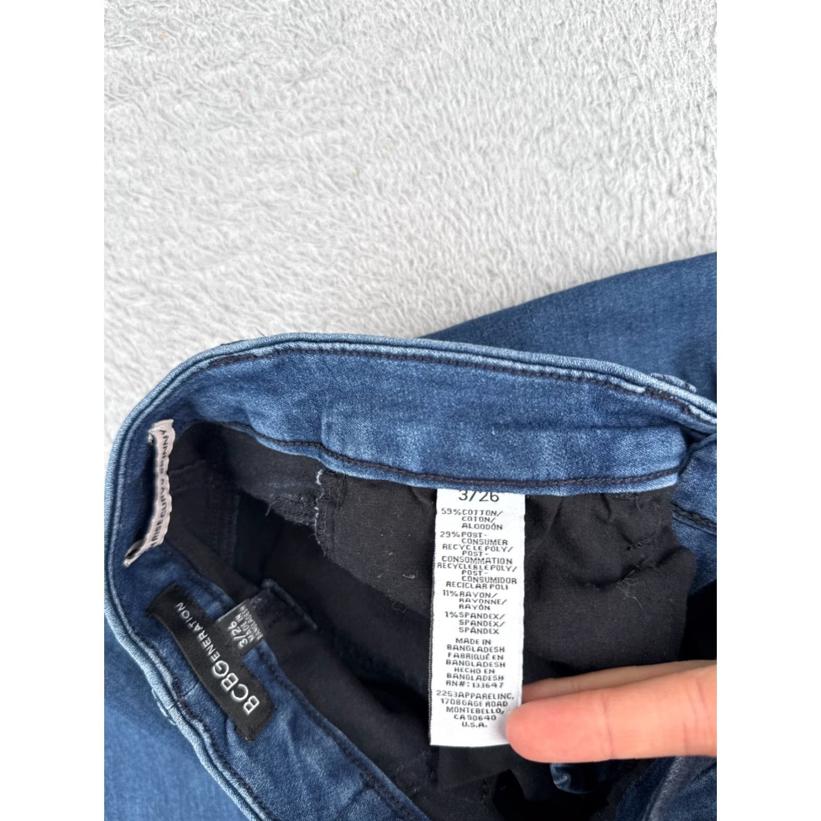 BCBGeneration BCBGeneration Jeans Juniors 3 Blue Denim High Rise Skinny Cotton 24x26 Jeans Womens Boyfriends? Size 26" / US 2 / IT 38 - 7 Thumbnail