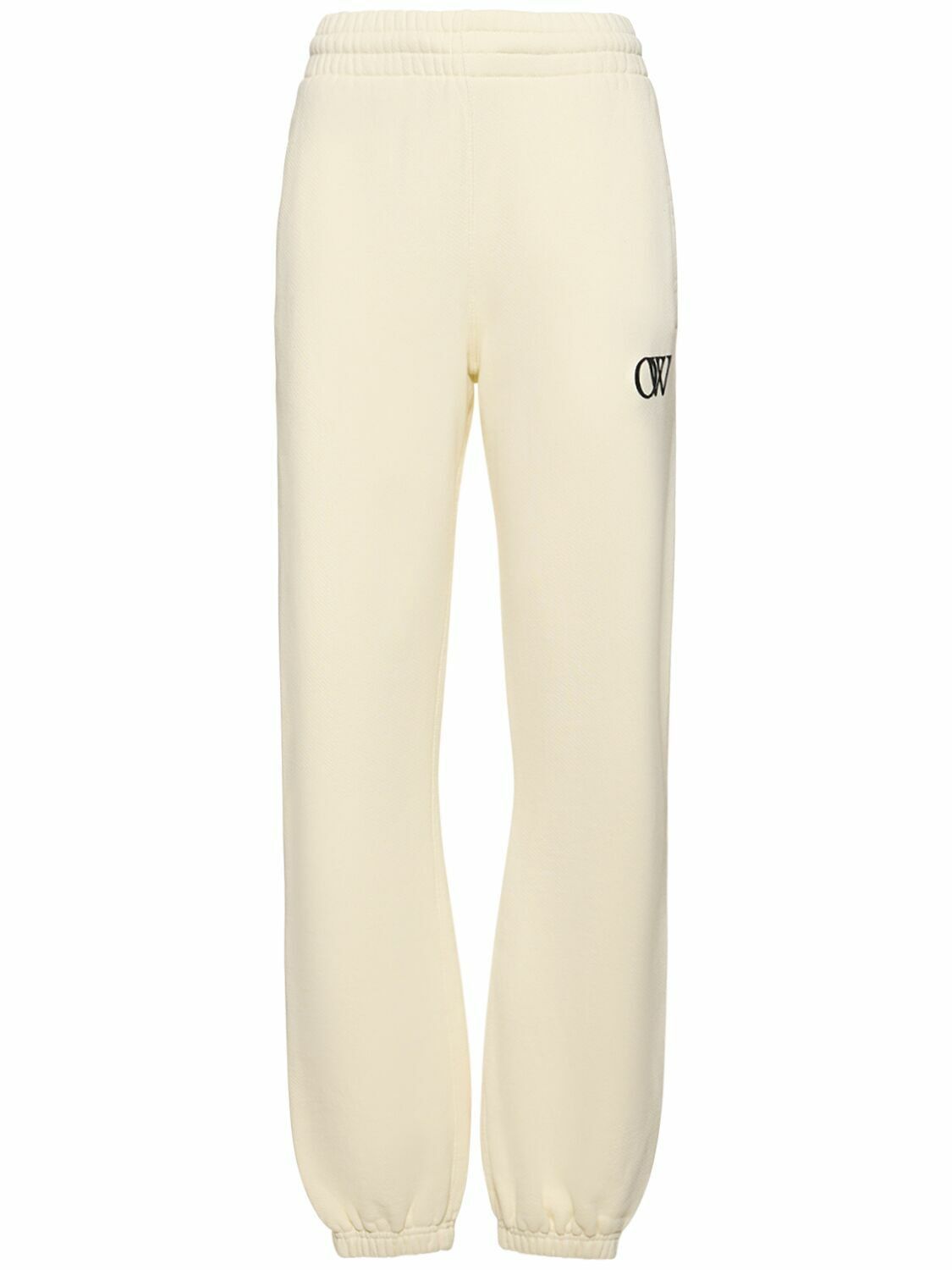 Off-White o1y1225 Sweatpant in Cream Size 30" / US 8 / IT 44 - 1 Thumbnail