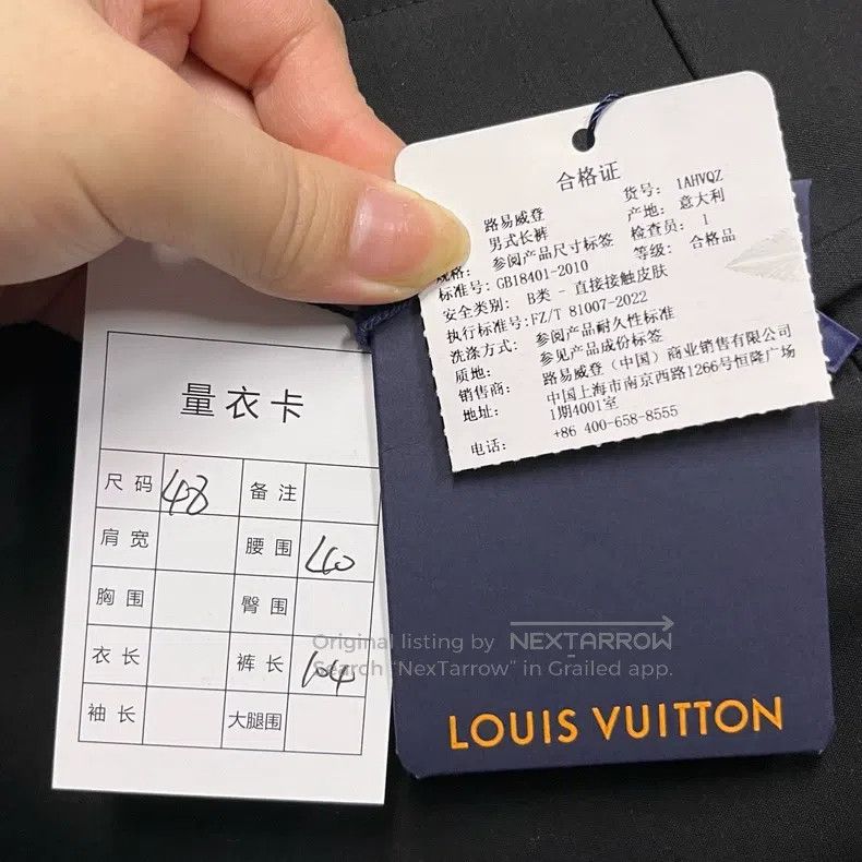 Louis Vuitton Louis Vuitton size US 48 25 New Black Solid Metallic Straig Size US 32 / EU 48 - 3 Thumbnail