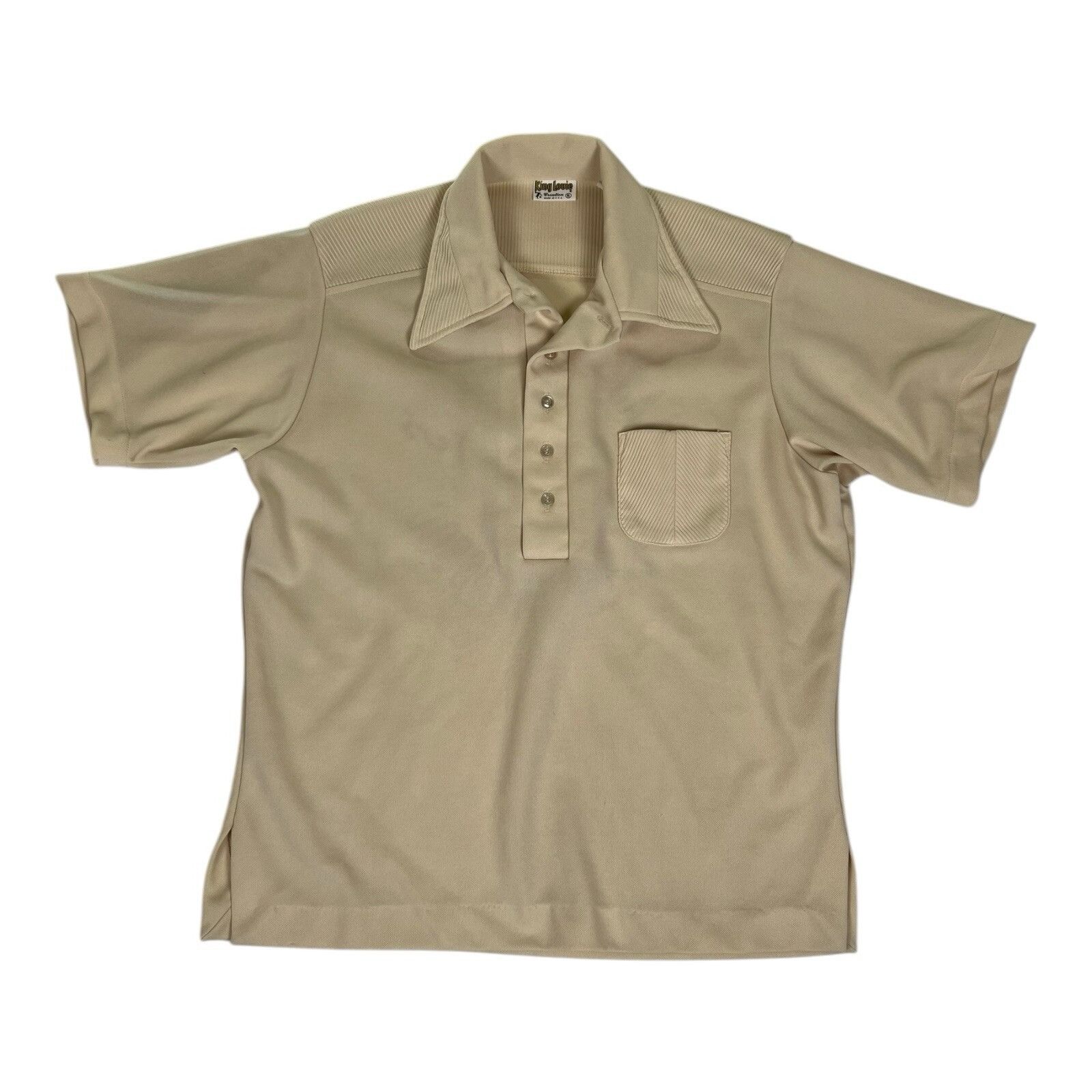 Vintage Vintage 70s King Louie Bowling Polo Shirt Size Large Beige M Size US L / EU 52-54 / 3 - 1 Thumbnail