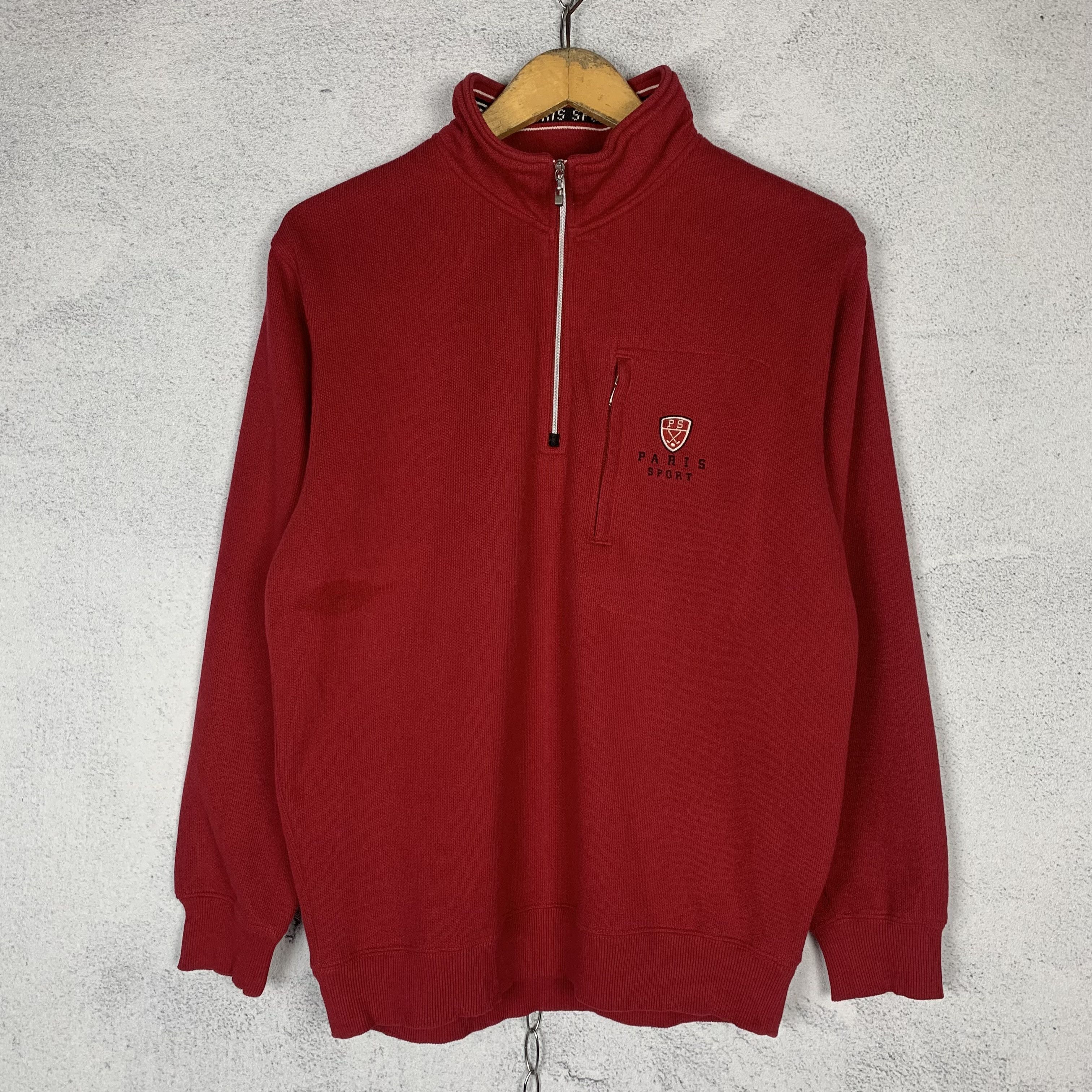 Vintage Vintage Paris Sport Halfzip Golf Sweatshirt Crewneck Size US M / EU 48-50 / 2 - 1 Thumbnail