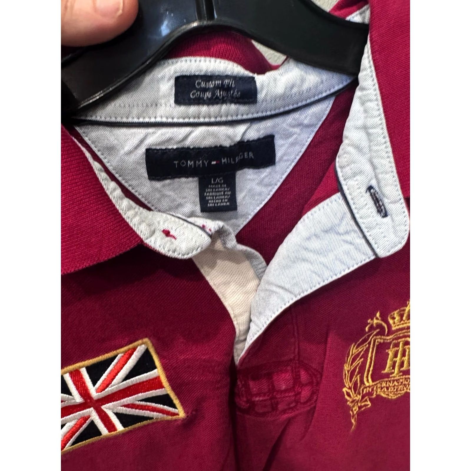 Tommy Bahama Tommy Bahama Polo Shirt Mens Rugged Back Panel ENgland Rugby Large Multicolor Short Sleeve Shirt Winter 90s Rugby theme Size US L / EU 52-54 / 3 - 5 Thumbnail