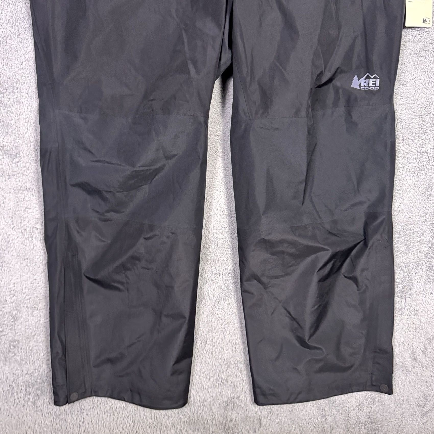 Vintage REI Co-op XeroDry GTX Pants Mens 3XL XXXL Black Gore-Tex Waterproof Hike Drawstring Ankle Zip 59 Size US 39 - 2 Thumbnail