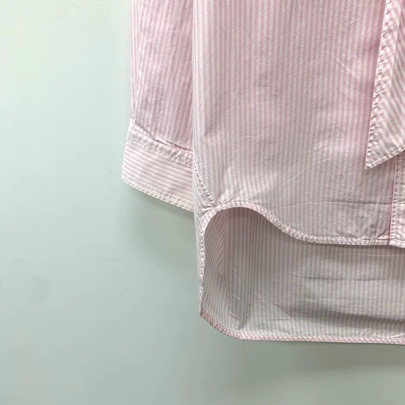 Balenciaga Balenciaga size 34 Pink logo striped cotton long sleeve sh Size XS / US 0-2 / IT 36-38 - 4 Thumbnail