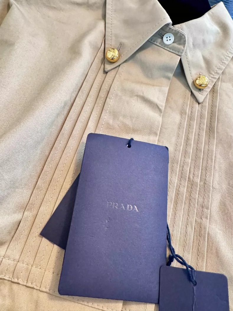 Prada Prada 24 khaki short jacket 2504-Nextarrow Size XS / US 0-2 / IT 36-38 - 4 Thumbnail