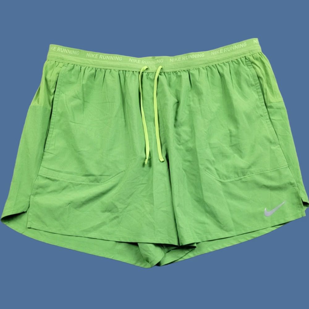 Nike Nike Running Shorts Mens 2XL Green Lined Drawstring Active NWT Shorts Size US 39 - 1 Thumbnail
