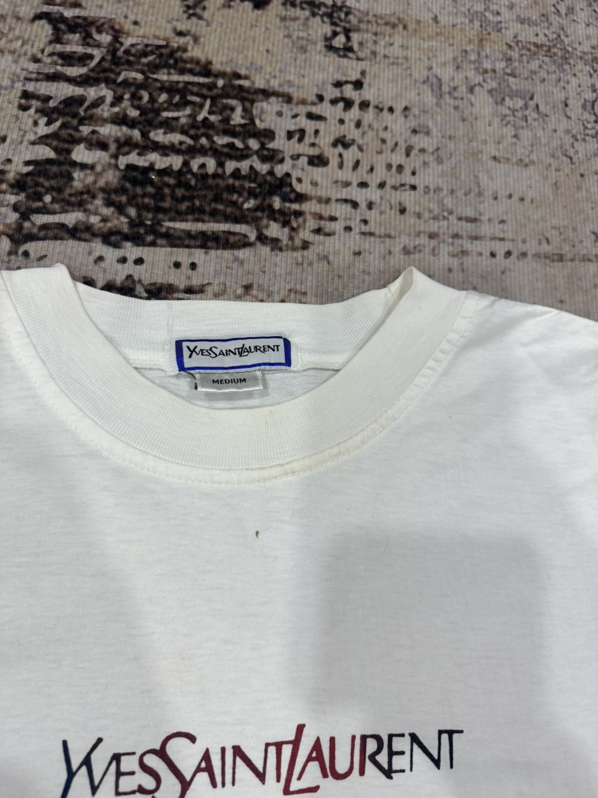 If Six Was Nine YvesSAimtLauren - vintage YSL spell out tee Size US M / EU 48-50 / 2 - 4 Thumbnail
