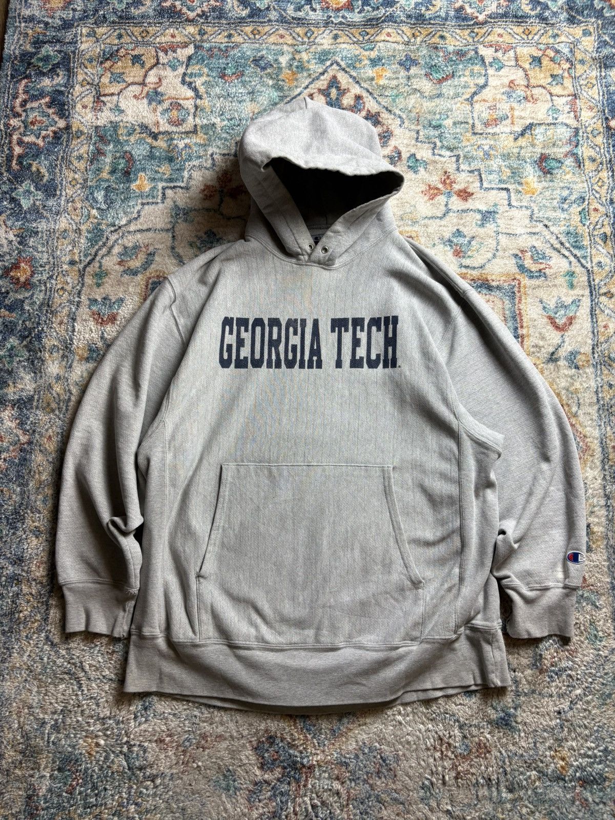 Champion Vintage Champion Georgia Tech Spellout Pullover Hoodie Large Size US L / EU 52-54 / 3 - 1 Thumbnail