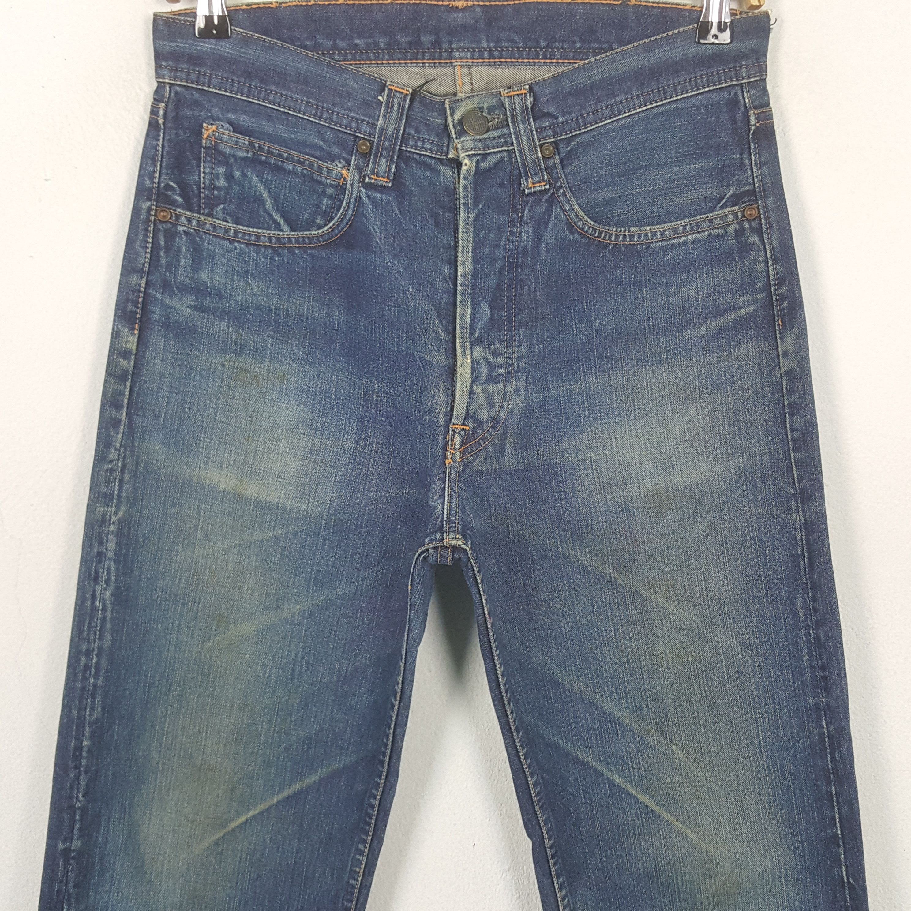 Japanese Brand Vintage Head Light Selvedge Denim Jeans Size US 30 / EU 46 - 2 Thumbnail