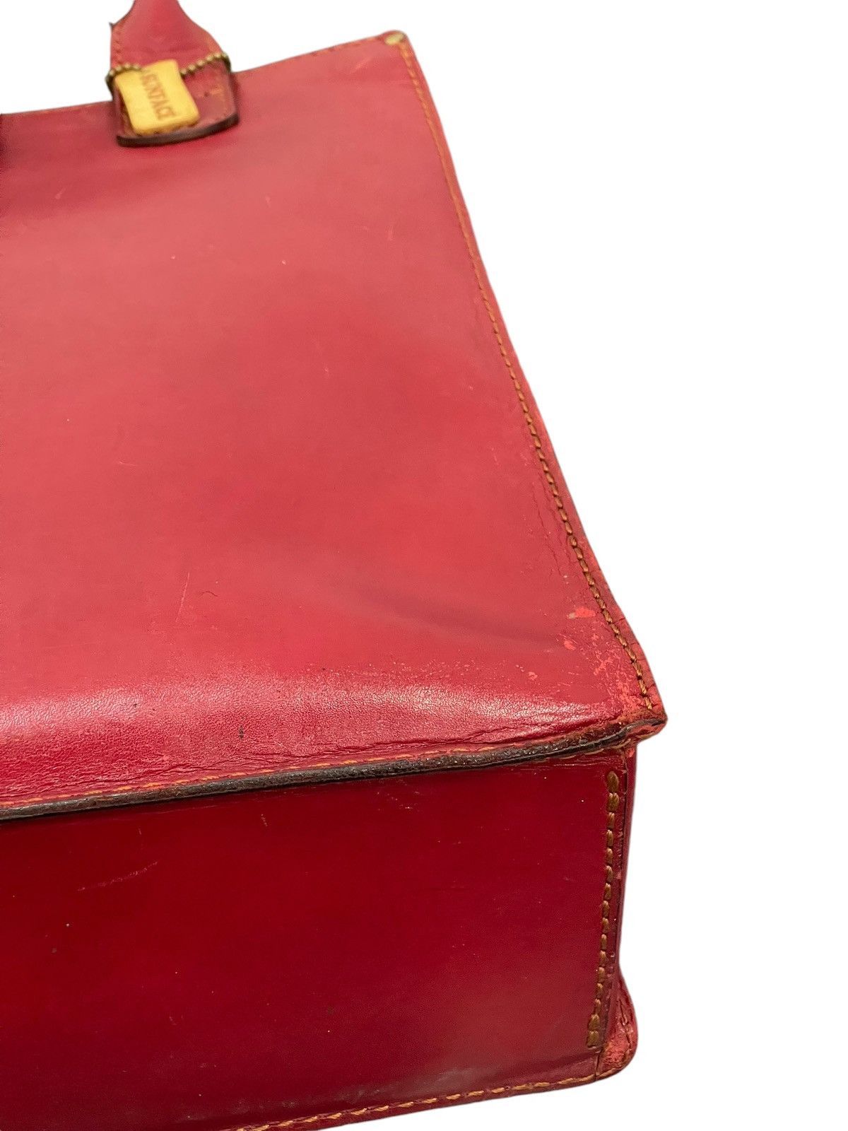 Leather Full Leather Thick Sunface Tote Bag 1🟩0 Size ONE SIZE - 5 Thumbnail
