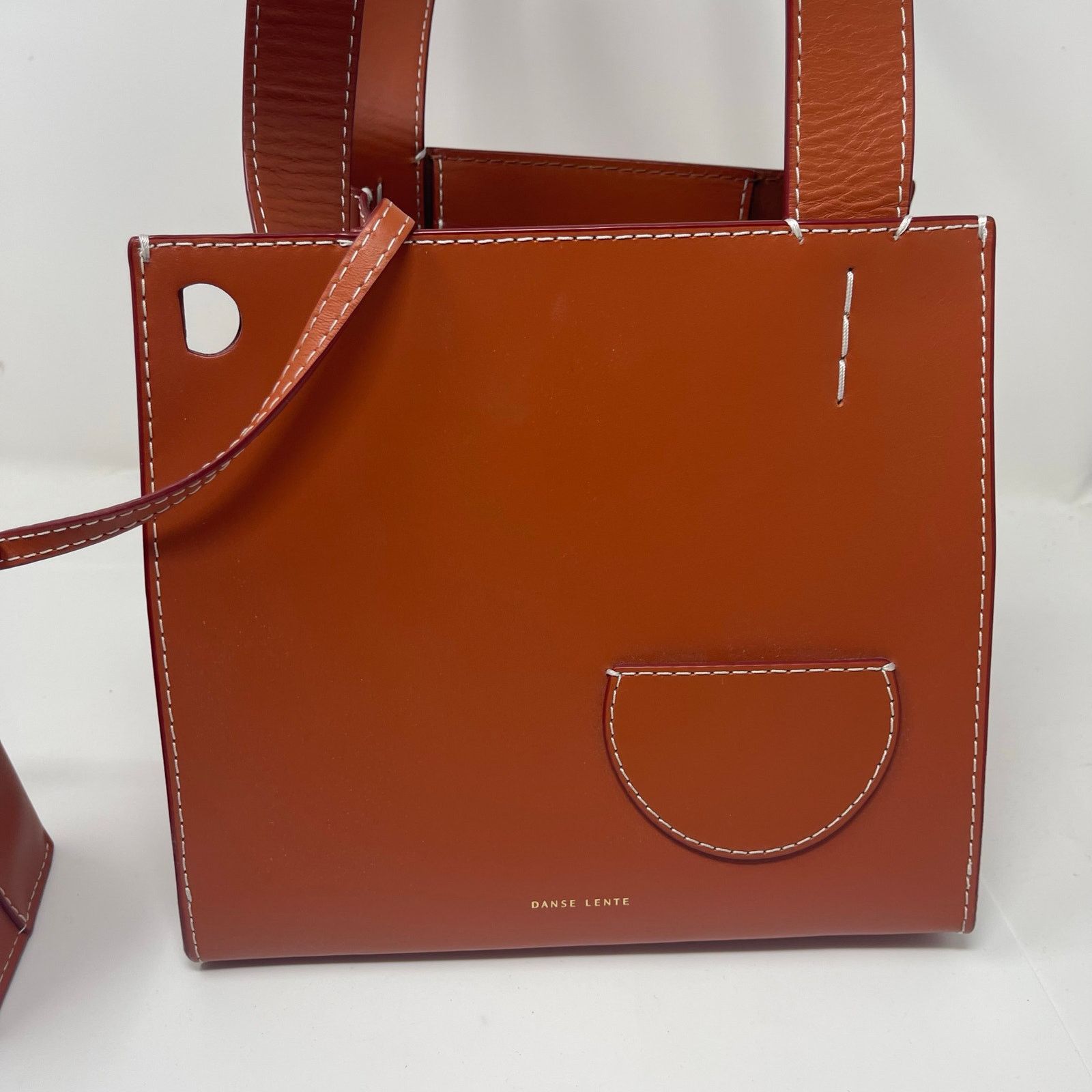 Other DANSE LENTE Margot Leather Tote Bag Sunset Orange Size ONE SIZE - 7 Thumbnail
