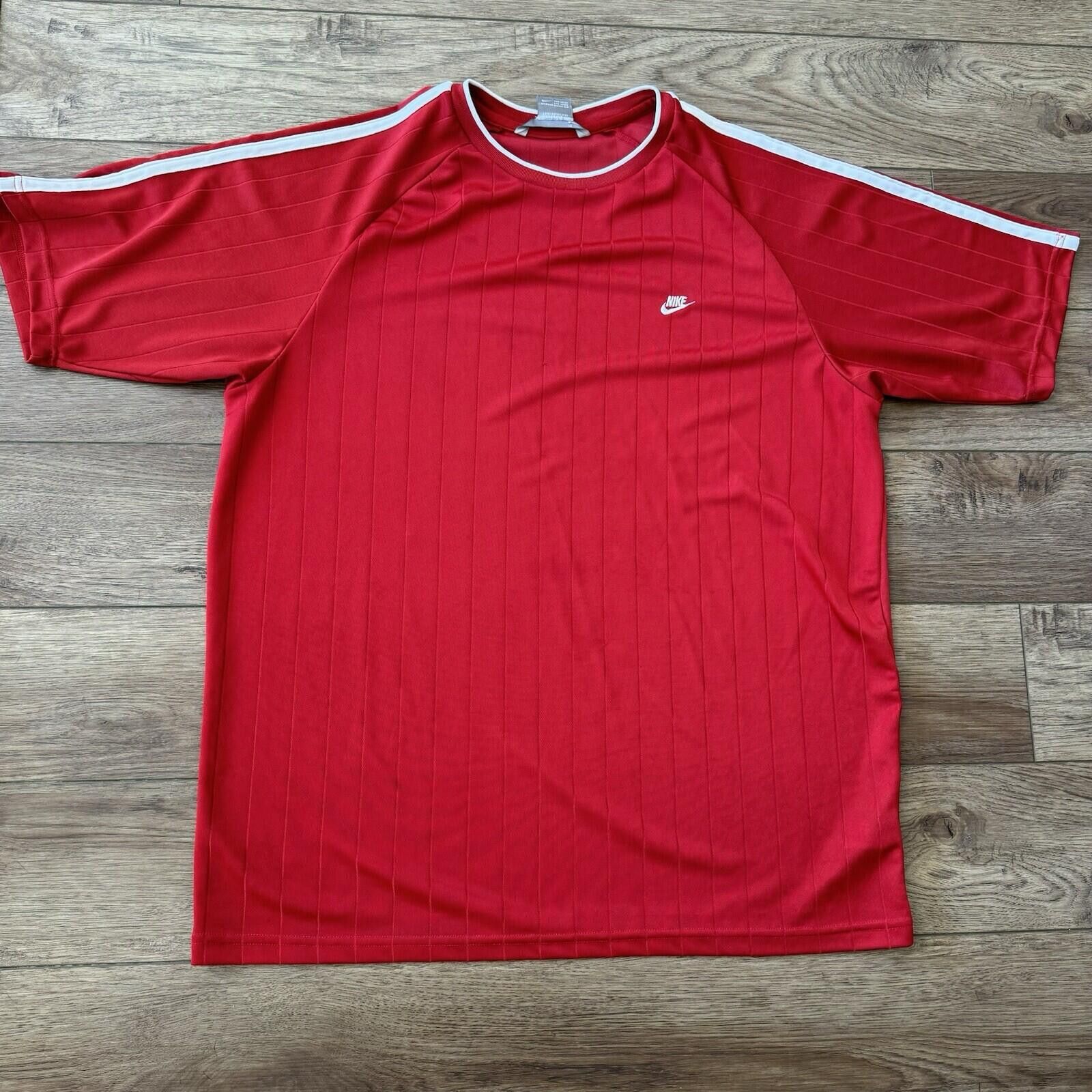 Nike Vintage Y2K Nike Red Active Shirt Silver Tag Size L Soccer Size US L / EU 52-54 / 3 - 1 Thumbnail