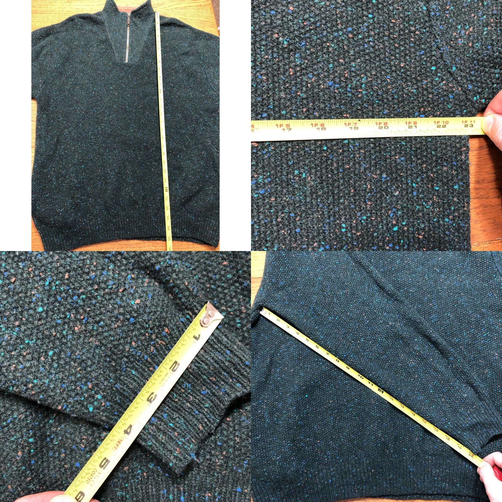 Orvis VINTAGE Orvis Sweater Mens XL Green 1/4 Zip Pullover Knit Outdoor Hiking Camp USA Size US XL / EU 56 / 4 - 8 Thumbnail