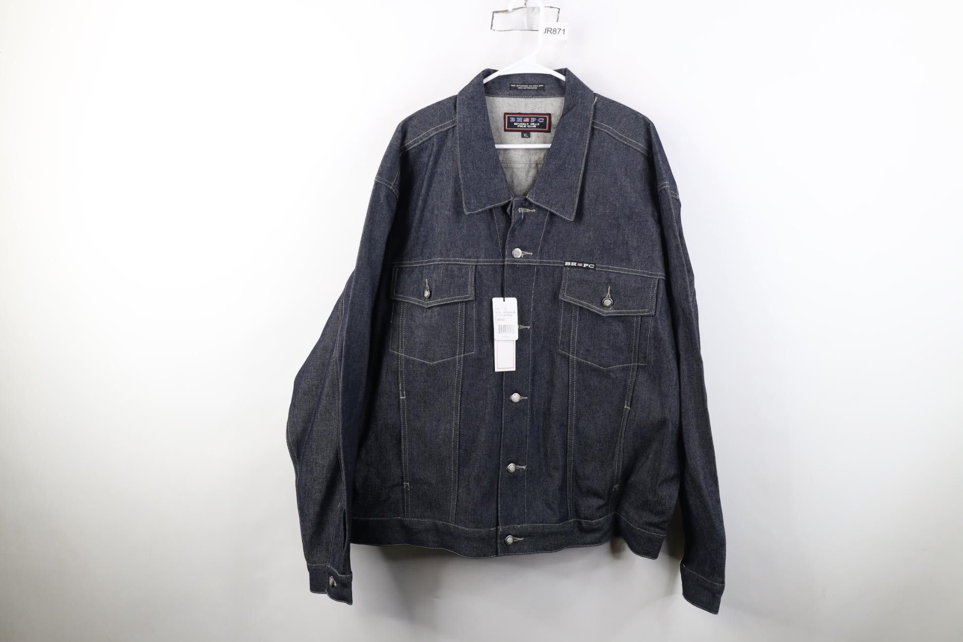 Vintage Deadstock Vintage 90s Streetwear Jean Trucker Jacket Blue Size US XL / EU 56 / 4 - 1 Thumbnail