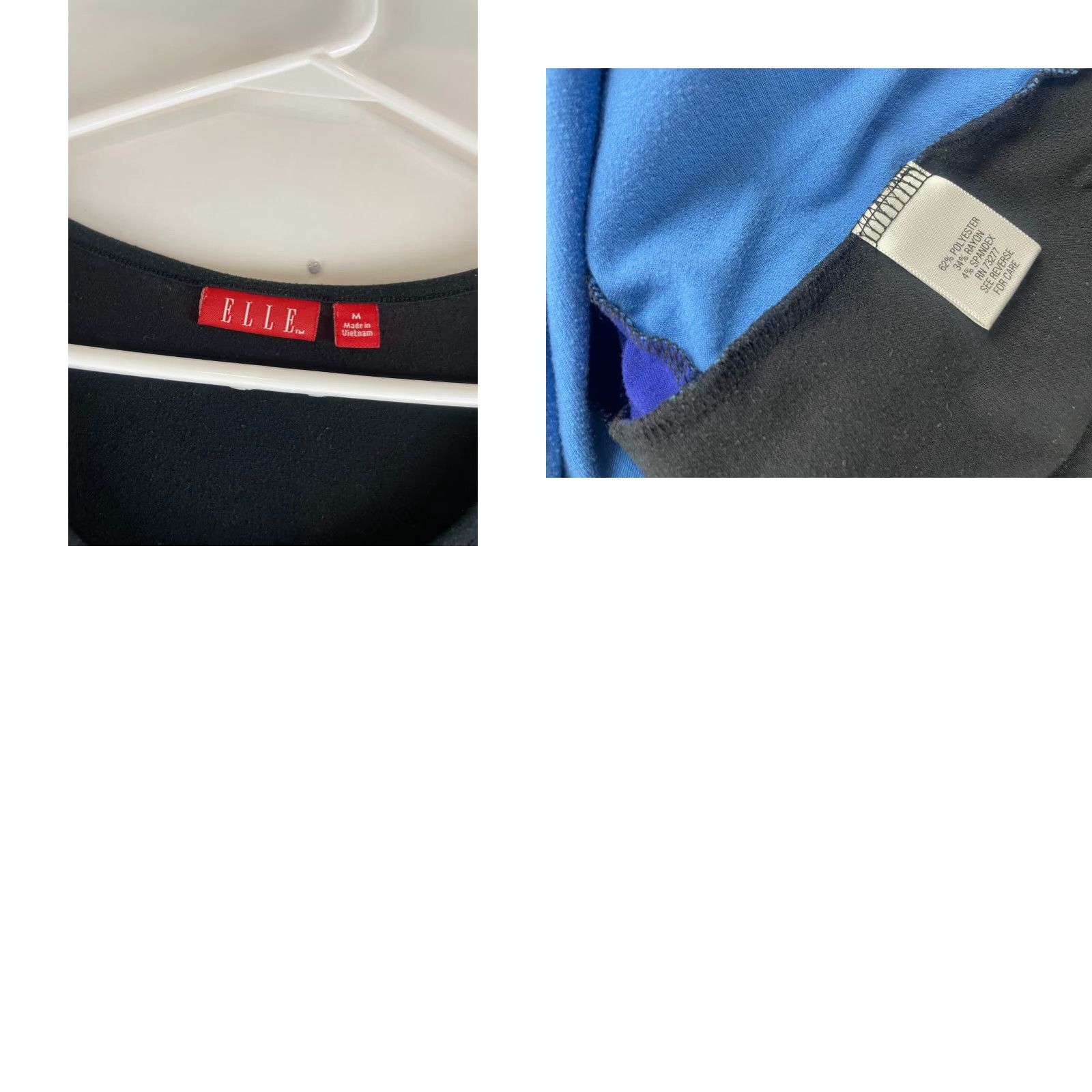 Vintage VINTAGE ELLE Shirt Women's Size Medium Black Blue Purple 3/4 Sleeve Abstract Patches Shirt Ladies Medium Black Blue Purple 3/4 Sleeve Abstract Patches Size M / US 6-8 / IT 42-44 - 8 Thumbnail
