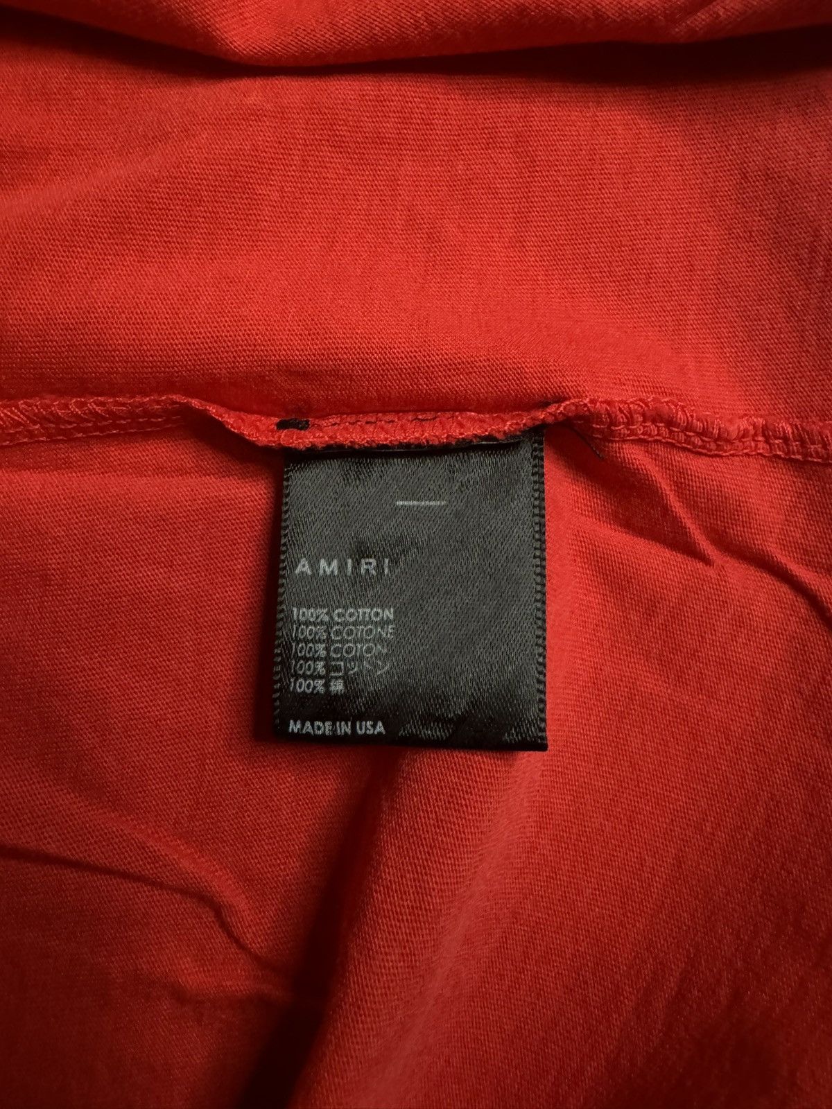 Amiri Amiri Red Collegiate Tee Size US L / EU 52-54 / 3 - 6 Thumbnail