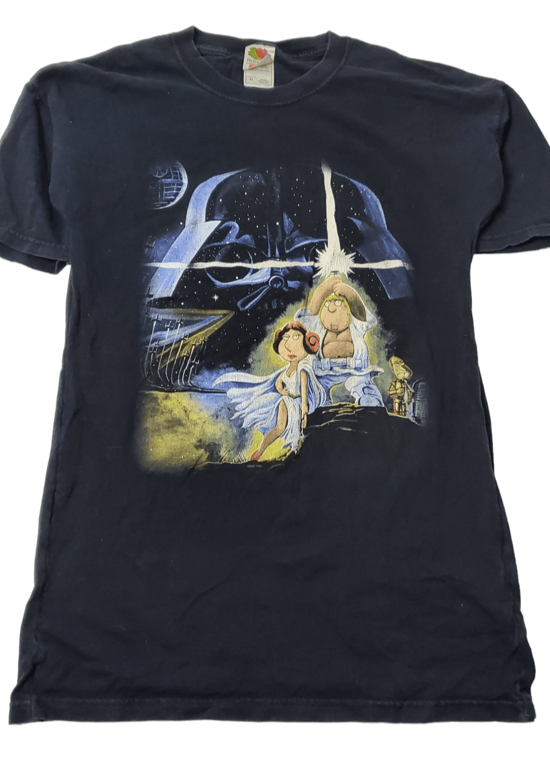 Vintage 2007 Family Guy X Star Wars T-Shirt Size US XL / EU 56 / 4 - 2 Thumbnail