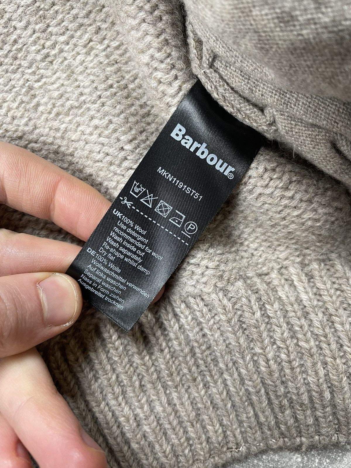 Barbour × Vintage Barbour English Wool Tweed Collared Knitted Haunting Sweater Size US M / EU 48-50 / 2 - 8 Thumbnail