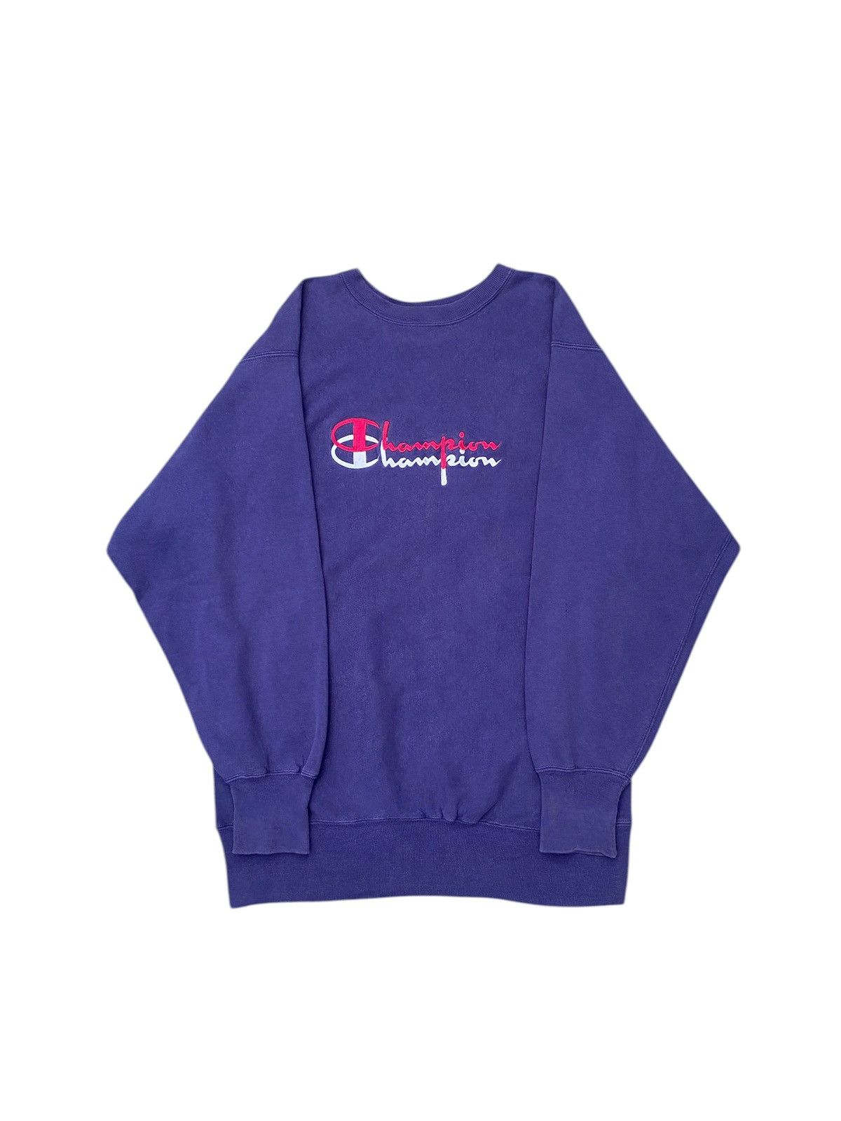Champion 90s Vintage Champion Reverse Weave Double Script Sweatshirt Size US XXL / EU 58 / 5 - 3 Thumbnail