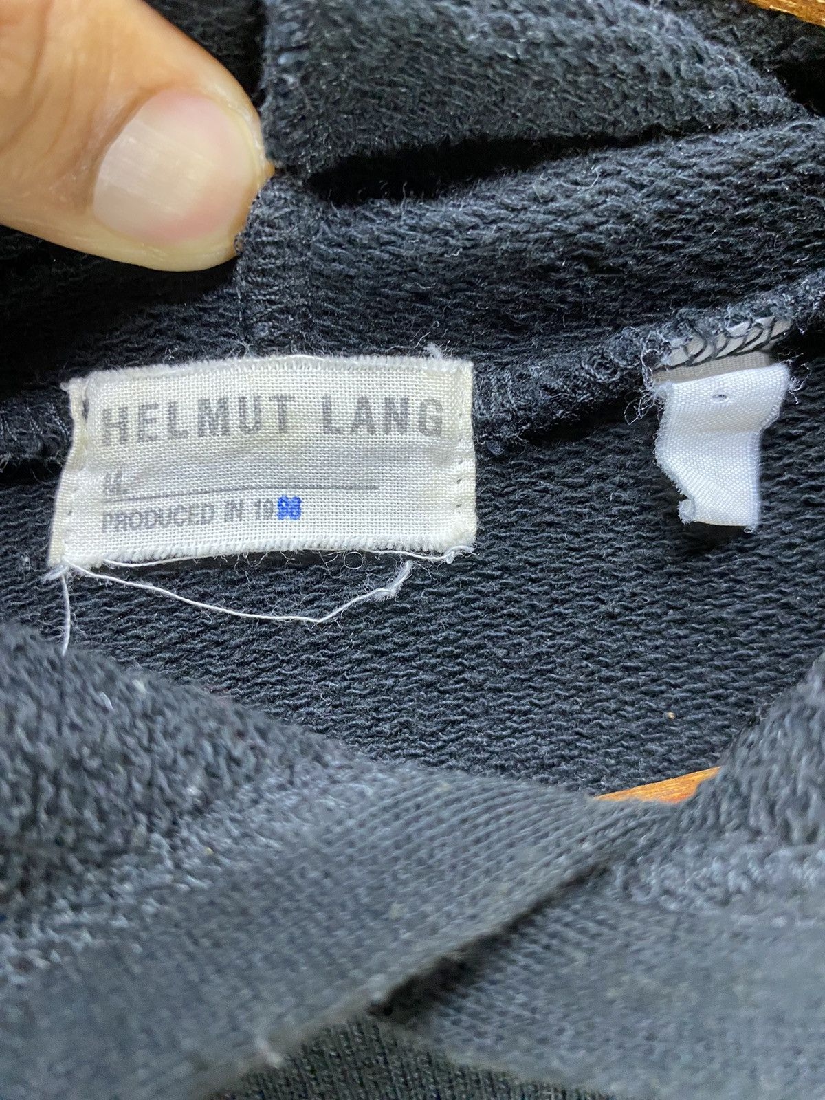 Helmut Lang Helmut Lang Plain Hoodie Distressed Size US S / EU 44-46 / 1 - 7 Thumbnail