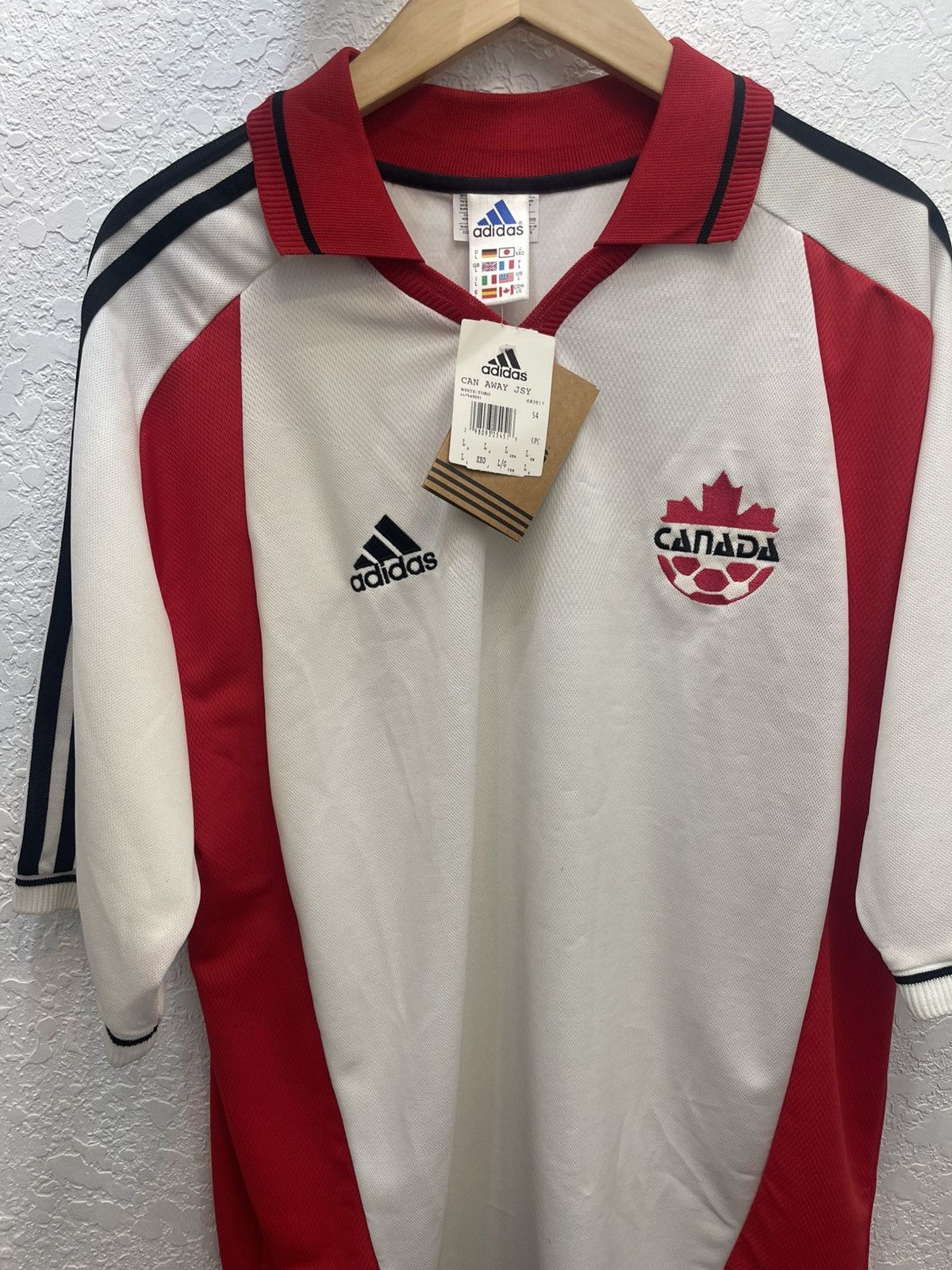 Adidas 1998-2000 CANADA AWAY JERSEY L Size US L / EU 52-54 / 3 - 3 Thumbnail