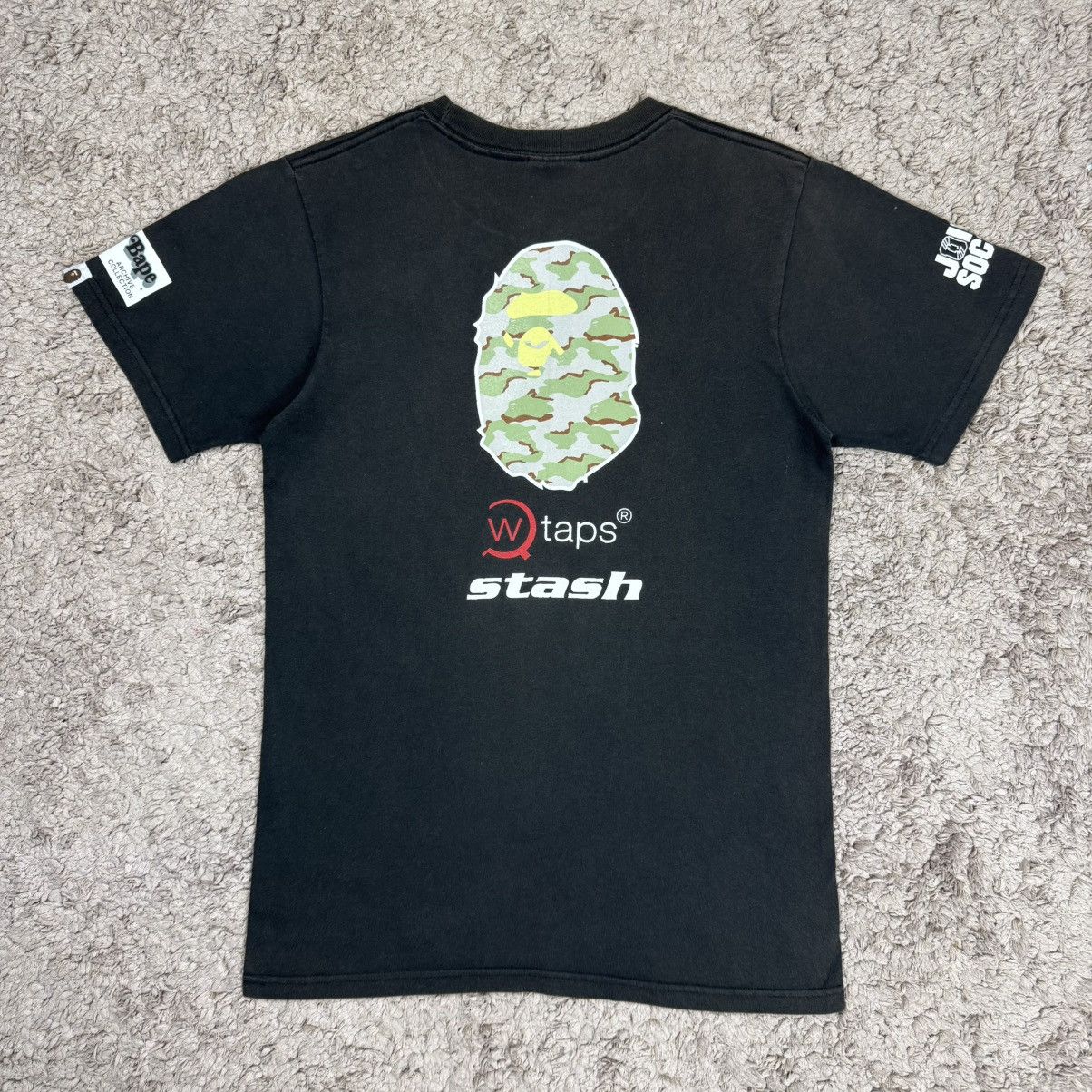 Vintage Vintage Bape X Wtaps X Stash T-shirt Size US M / EU 48-50 / 2 - 1 Thumbnail