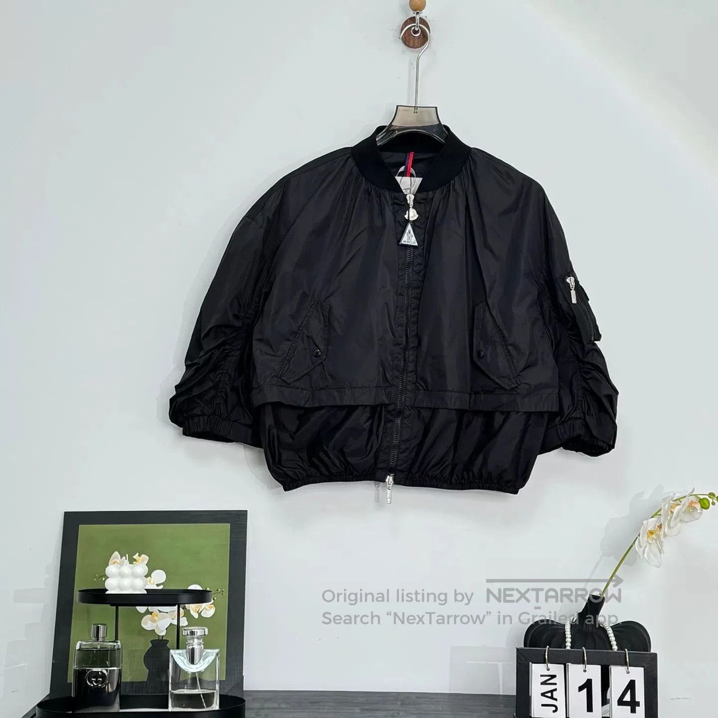 Moncler Moncler Black Logo Zip Jacket Size 2. Size US M / EU 48-50 / 2 - 1 Thumbnail