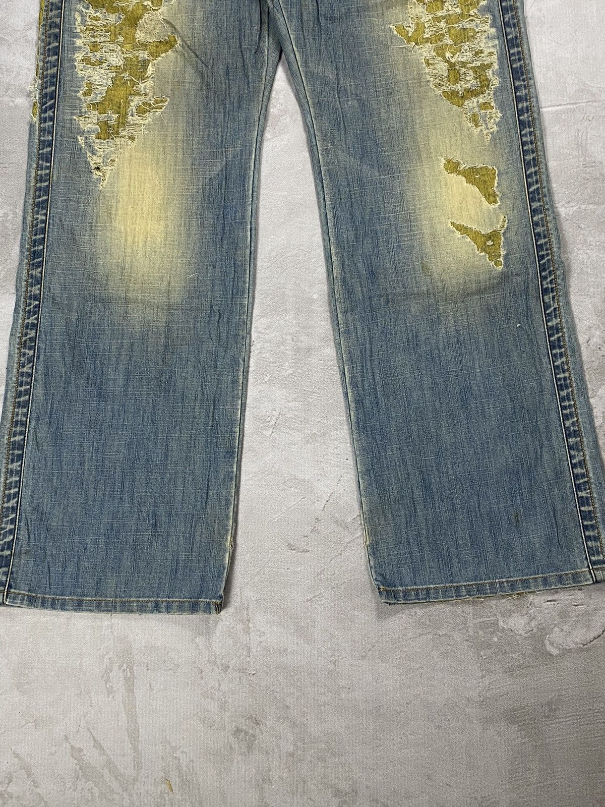 If Six Was Nine × Japanese Brand × Le Grande Bleu (L.G.B.) Take Two Boro Denim Jeans Size US 31 - 4 Thumbnail