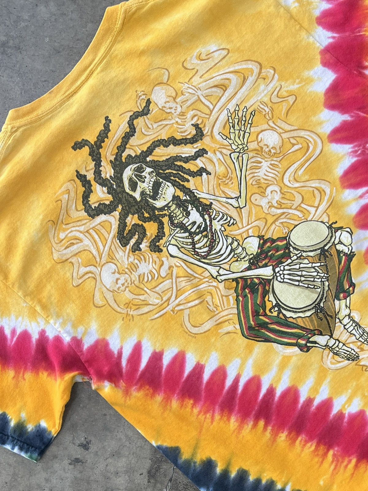 Band Tees Vintage 2003 Liquid Blue Grateful Dead Rasta Tie Dye Medium Size US M / EU 48-50 / 2 - 4 Thumbnail