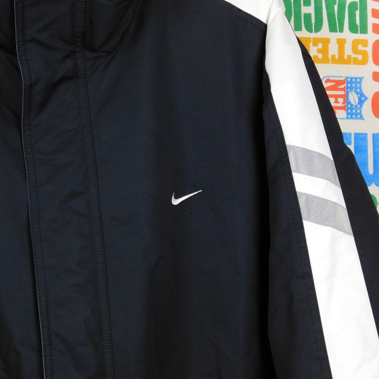 Nike Nike Fleece Lined Jacket Size L Gray Tag Black White Swoosh Size US L / EU 52-54 / 3 - 8 Thumbnail