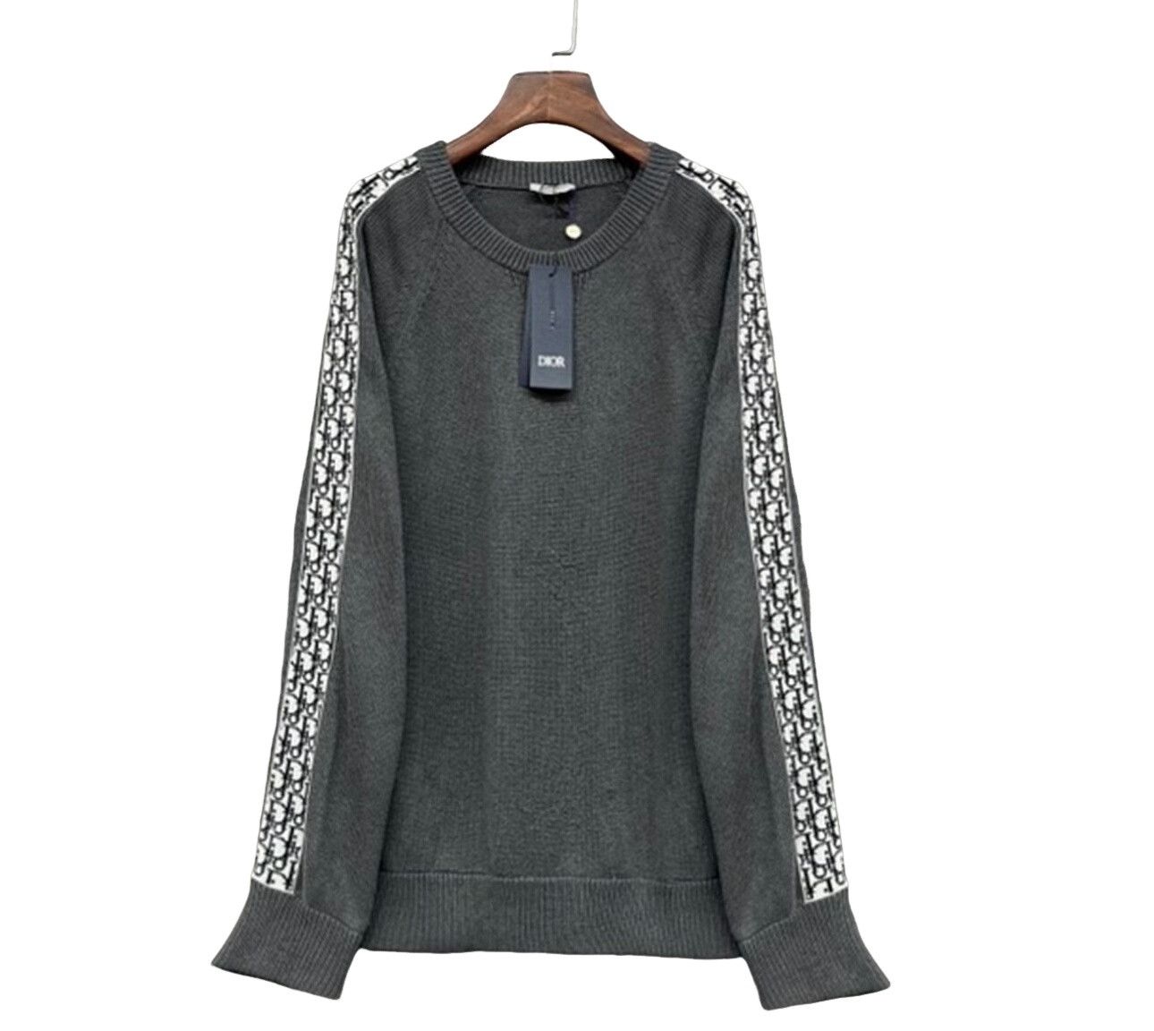 Dior Dior Oblique Tape Detail Knit Sweater L Size US L / EU 52-54 / 3 - 1 Thumbnail
