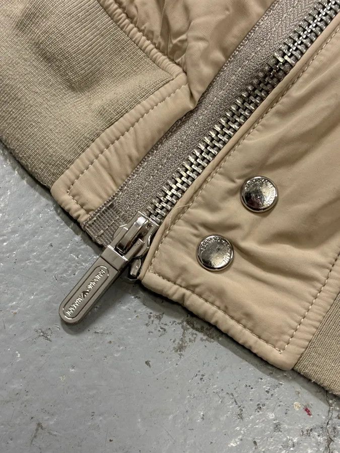 Emporio Armani AW2019 Emporio Armani Beige Nylon Zip Bomber Jacket Size US L / EU 52-54 / 3 - 9 Thumbnail