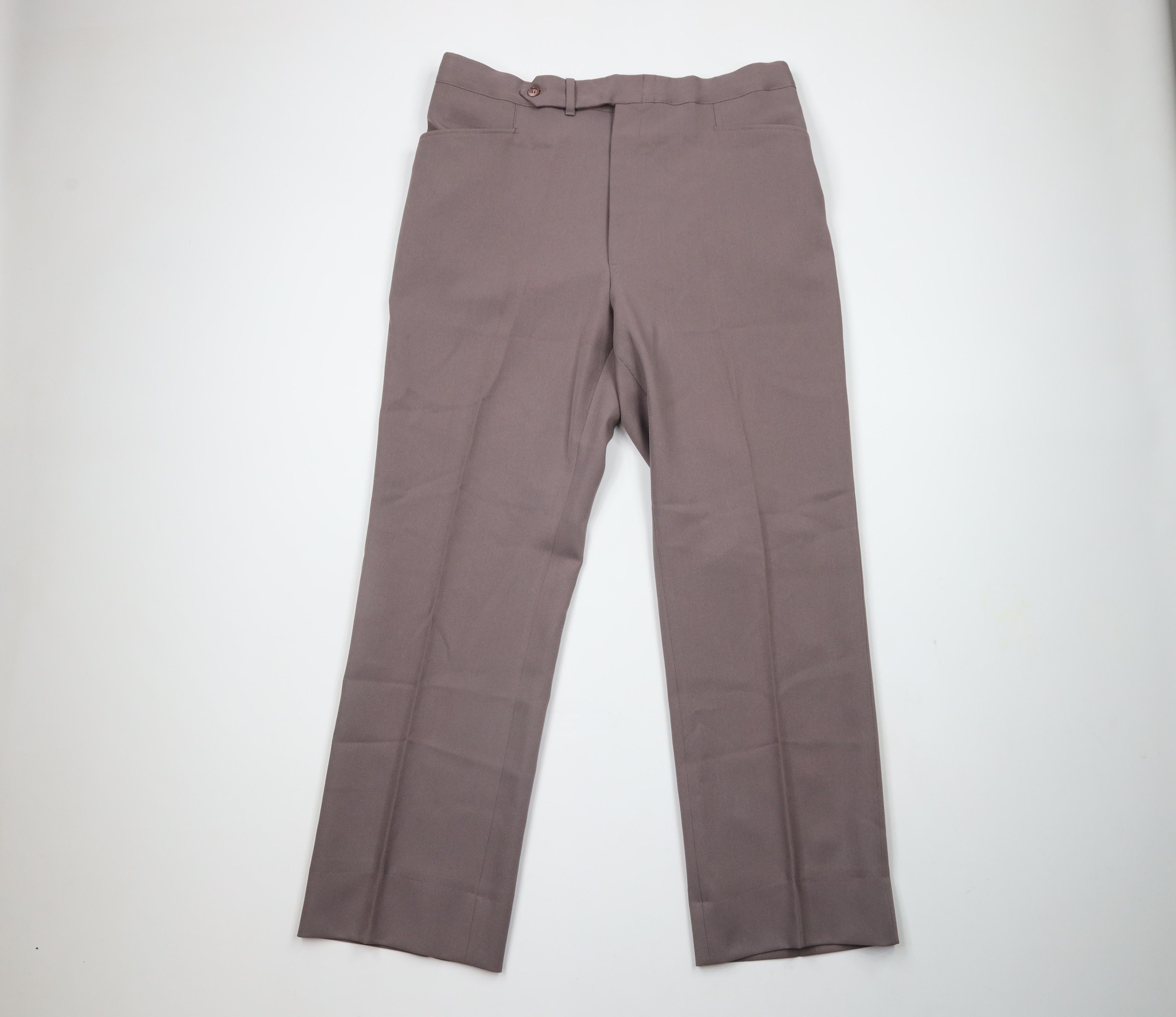 Vintage Vintage 70s Streetwear Wide Leg Bell Bottoms Pants Taupe USA Size US 36 / EU 52 - 1 Thumbnail