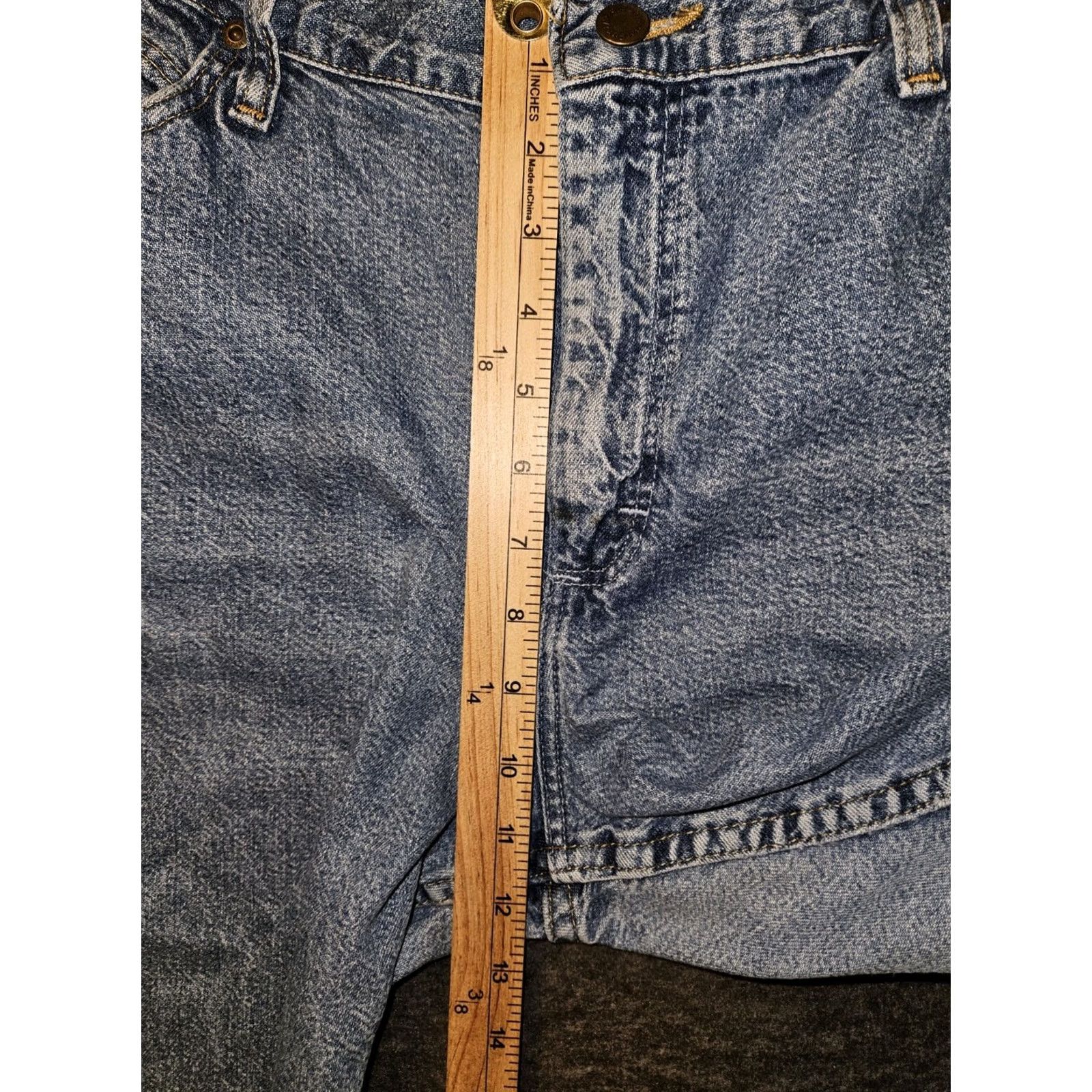 Wrangler VINTAGE Wrangler Jeans Women's 16x32 Blue 90s Cowboy USA Tapered Regular High Rise Denim 100% Cotton Size 38" / US 16 / IT 52 - 4 Thumbnail