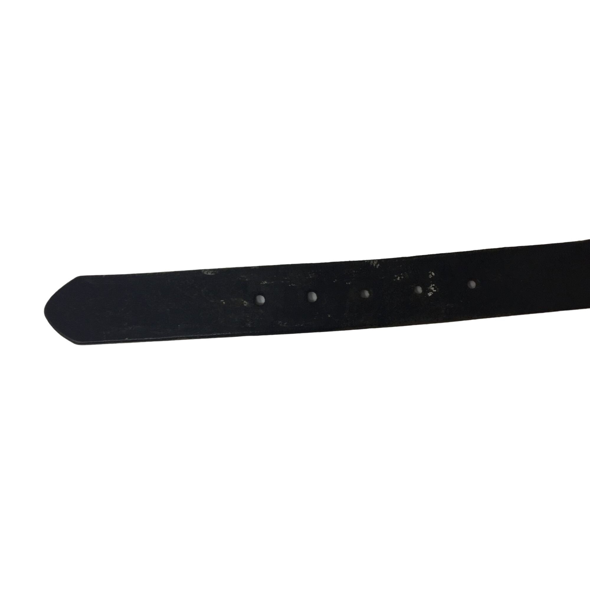 Nautica Mens NAUTICA Black Leather Belt with Silver Metal Belt Buckl Size ONE SIZE - 5 Thumbnail