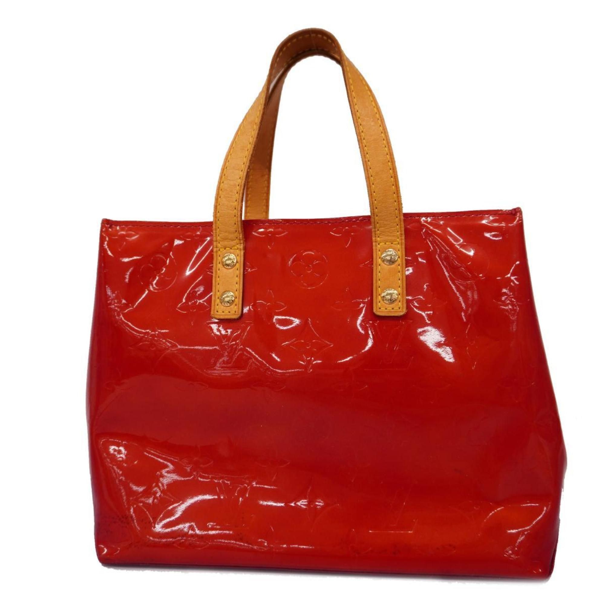 image of Louis Vuitton Handbag Vernis Reed Pm M91088 Rouge Ladies in Red, Women's