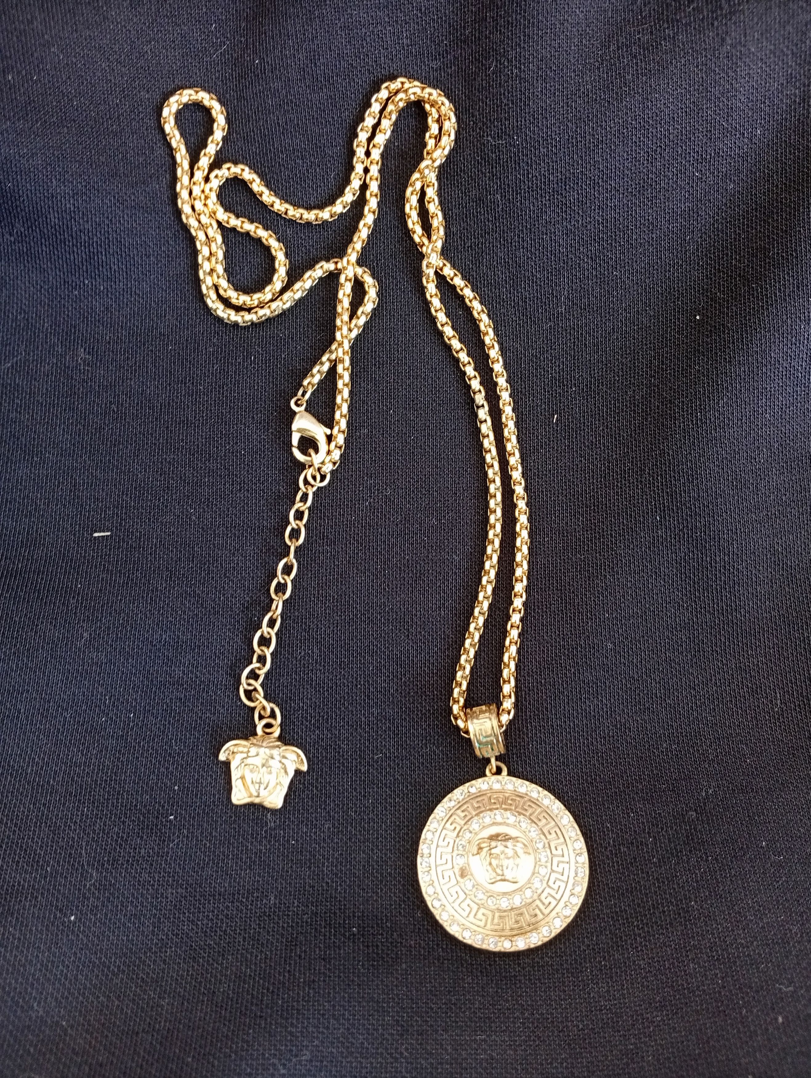 Versace medusa necklace