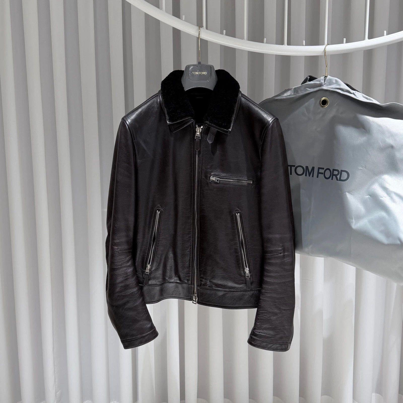 Tom Ford Tom Ford Leather jacket Size US M / EU 48-50 / 2 - 1 Thumbnail