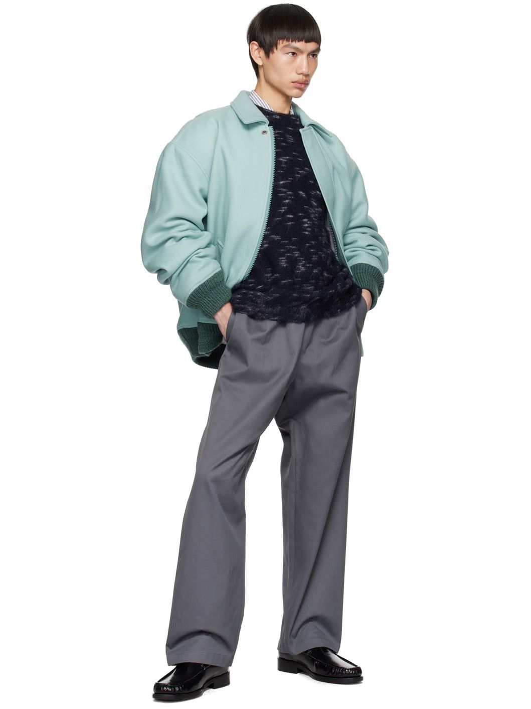 Acne Studios 2023 Grey Relaxed Fit Twill Trouser Size US 36 / EU 52 - 2 Thumbnail