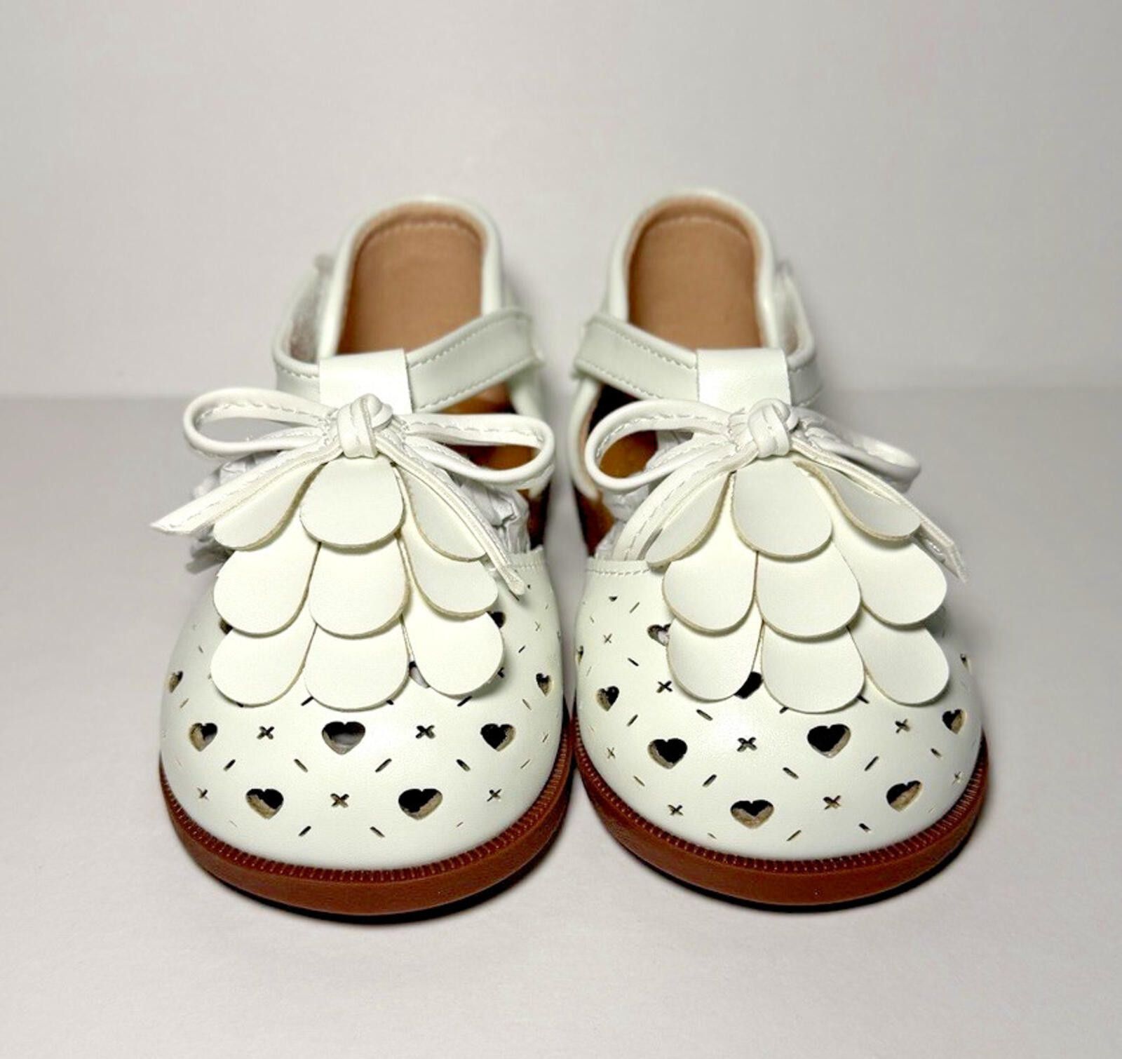 Shein Hook & Loop Walking Sandals Closed Toe Bow Tassel White Size US 5 / EU 37 - 2 Thumbnail