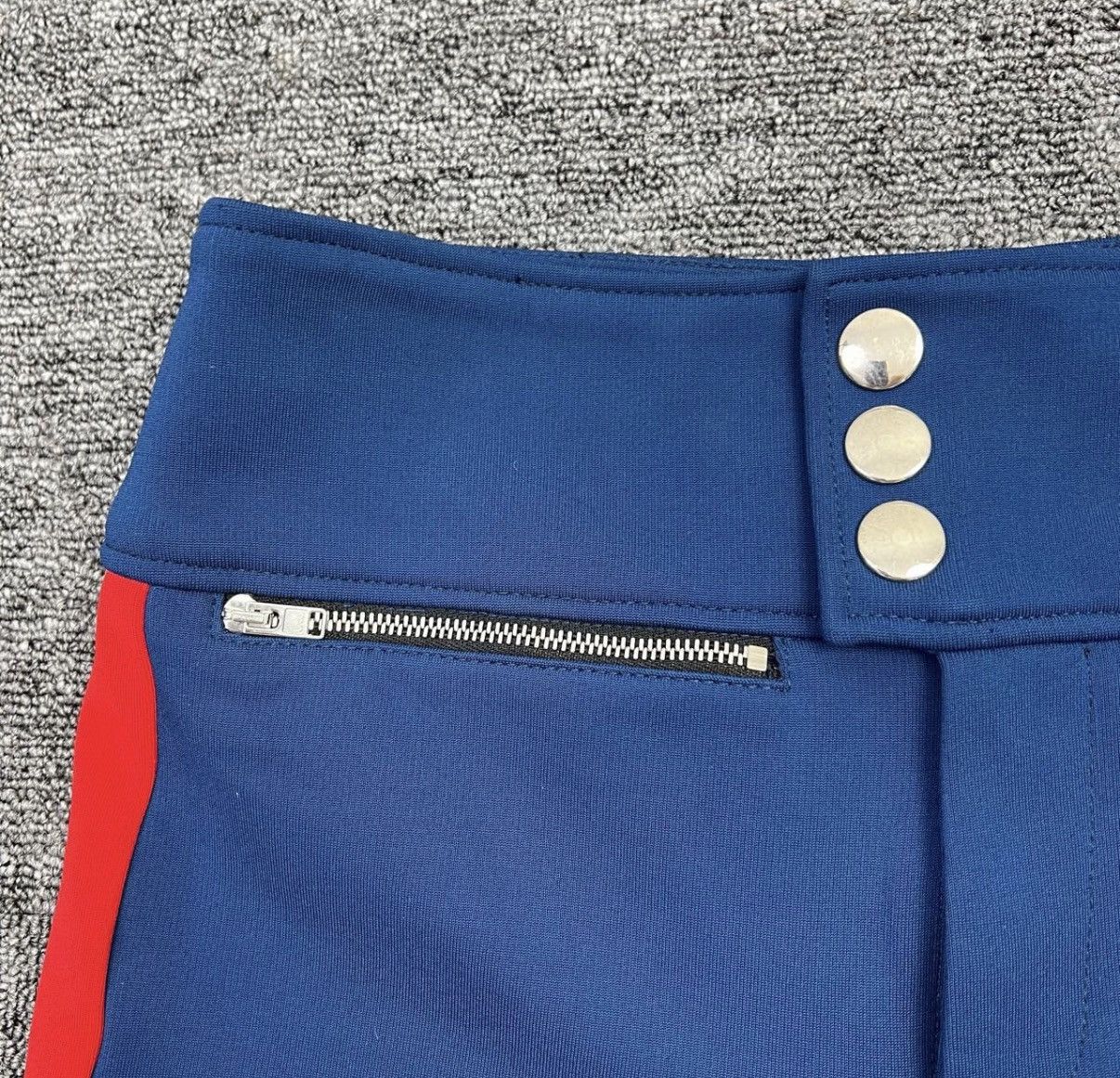 Gucci Gucci Red & Blue Color Block Flared Casual Pants K12 Size 25" / US 0 / IT 36 - 6 Thumbnail