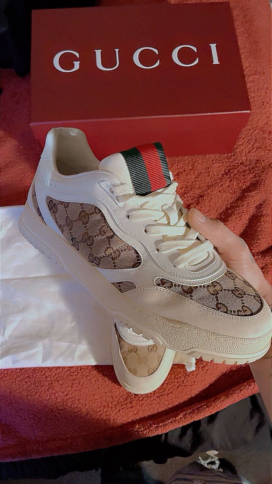 Gucci Gucci Re-Web Sneakers Size US 10 / EU 43 - 1 Thumbnail