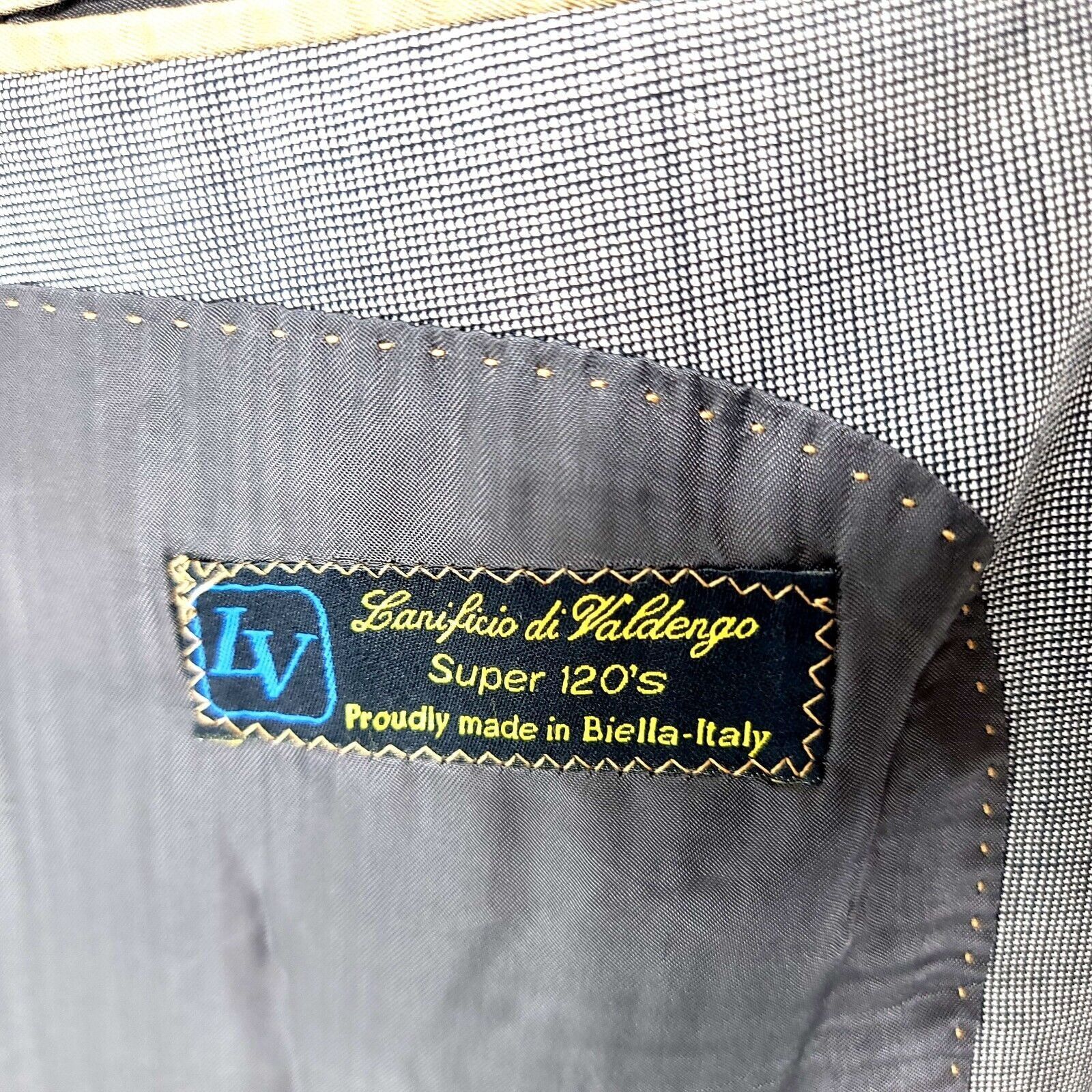 Pronto Uomo Pronto Uomo Signature Super 120s Wool 2 Button Blazer Gray N Size 46L - 4 Thumbnail