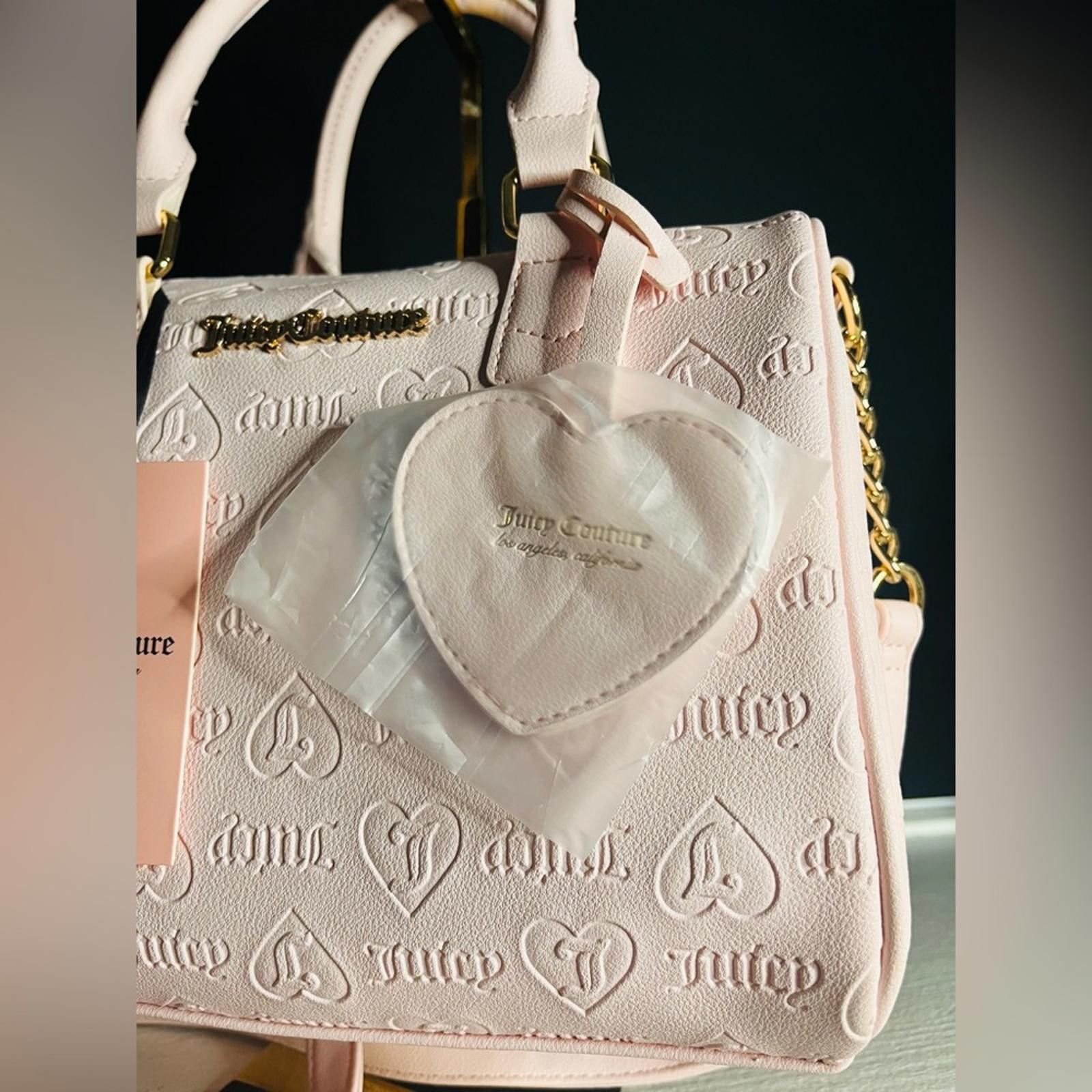 Juicy Couture Jeans Juicy Couture Fame Pink Satchel Bag With Charm Size ONE SIZE - 4 Thumbnail