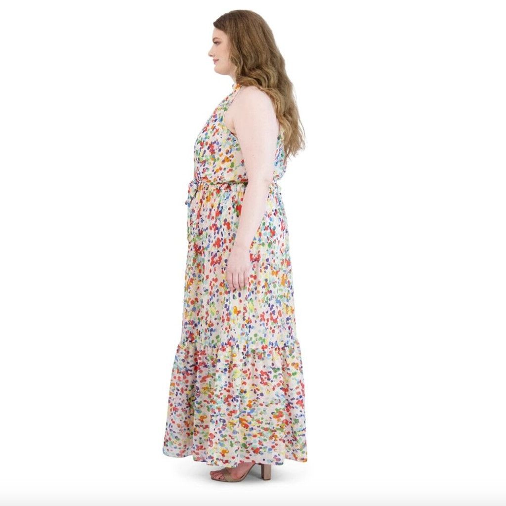 Other JULIA JORDAN MOCK NECK HALTER DRESS: Size 14W Size XL / US 12-14 / IT 48-50 - 5 Thumbnail