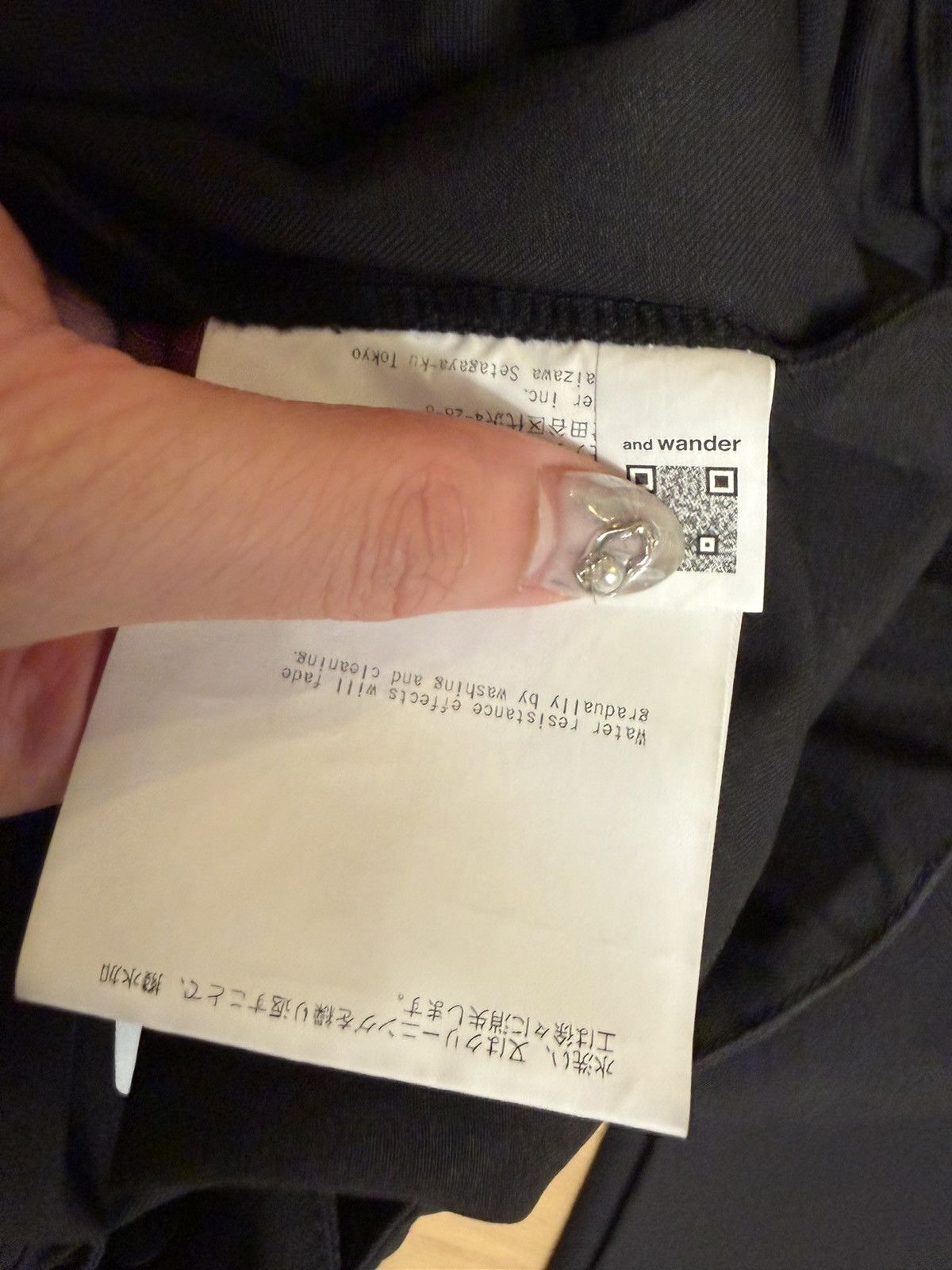 And Wander : and wander Black Technical Easy Pants Web Belt Tapered Size US 33 - 4 Thumbnail