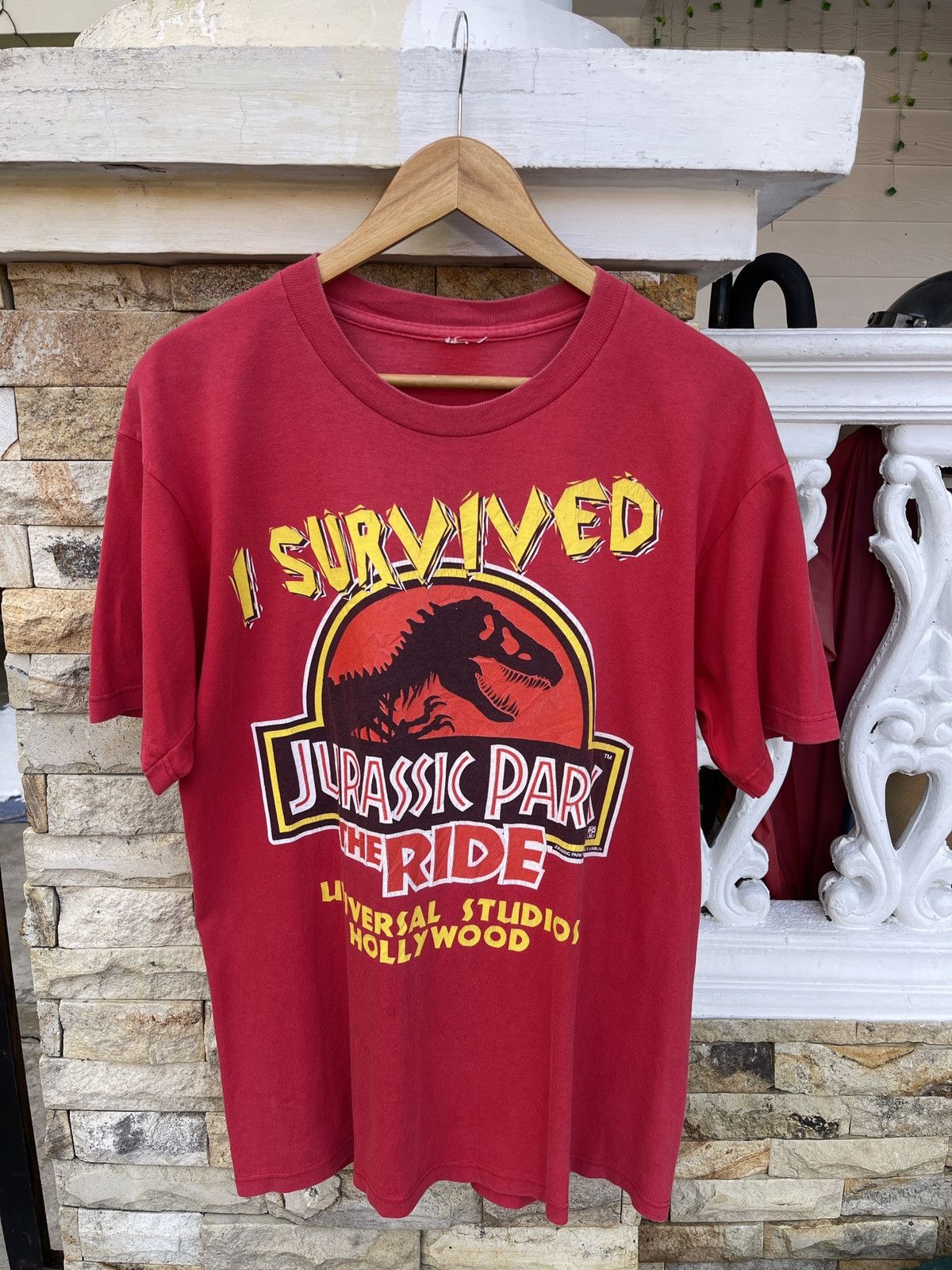 Vintage Rare🔥Vintage 90s JURASSIC PARK The Ride ERD GRUNGE TEE Size US L / EU 52-54 / 3 - 1 Thumbnail